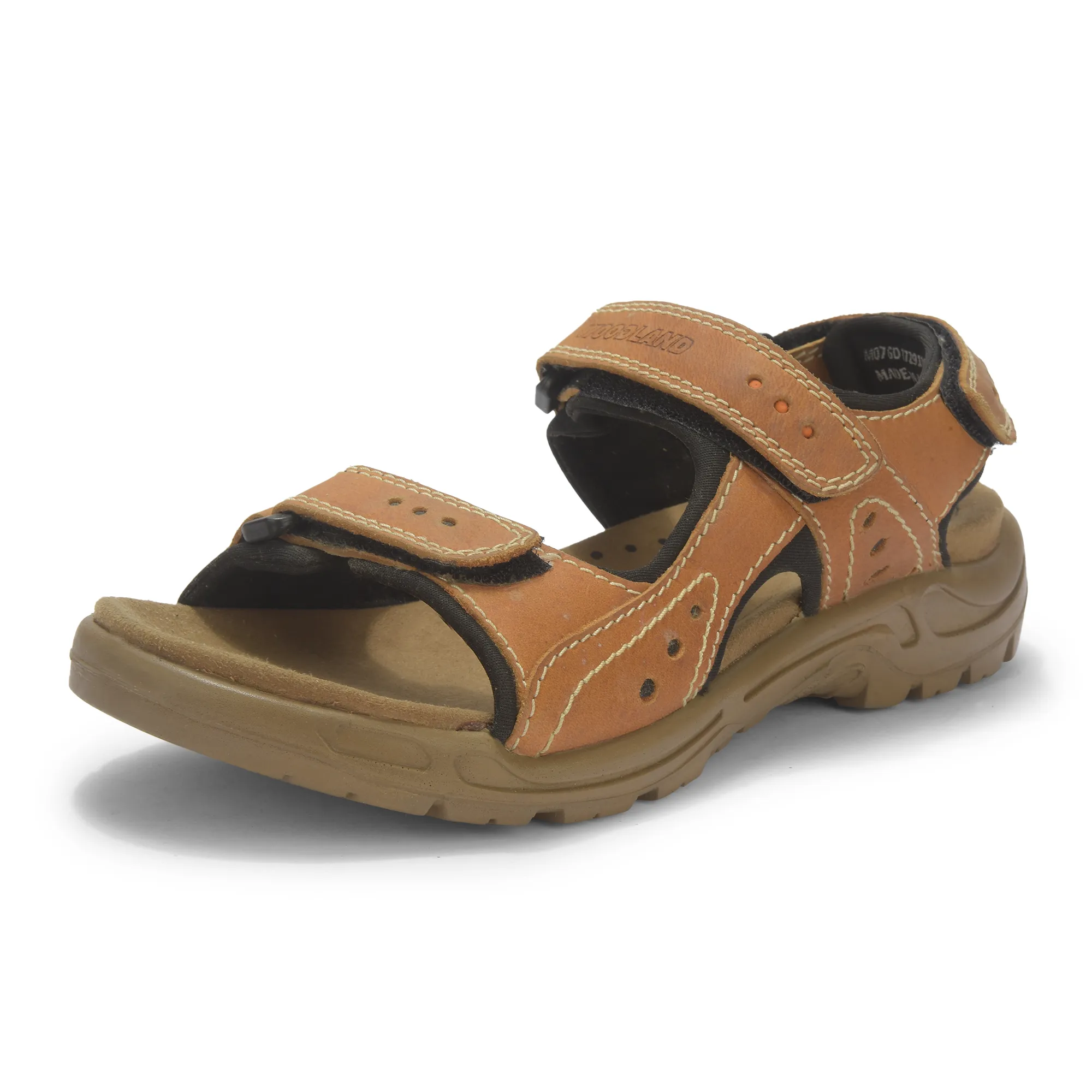 Nubuk Tan Sandals For Men - Thumbnail 11