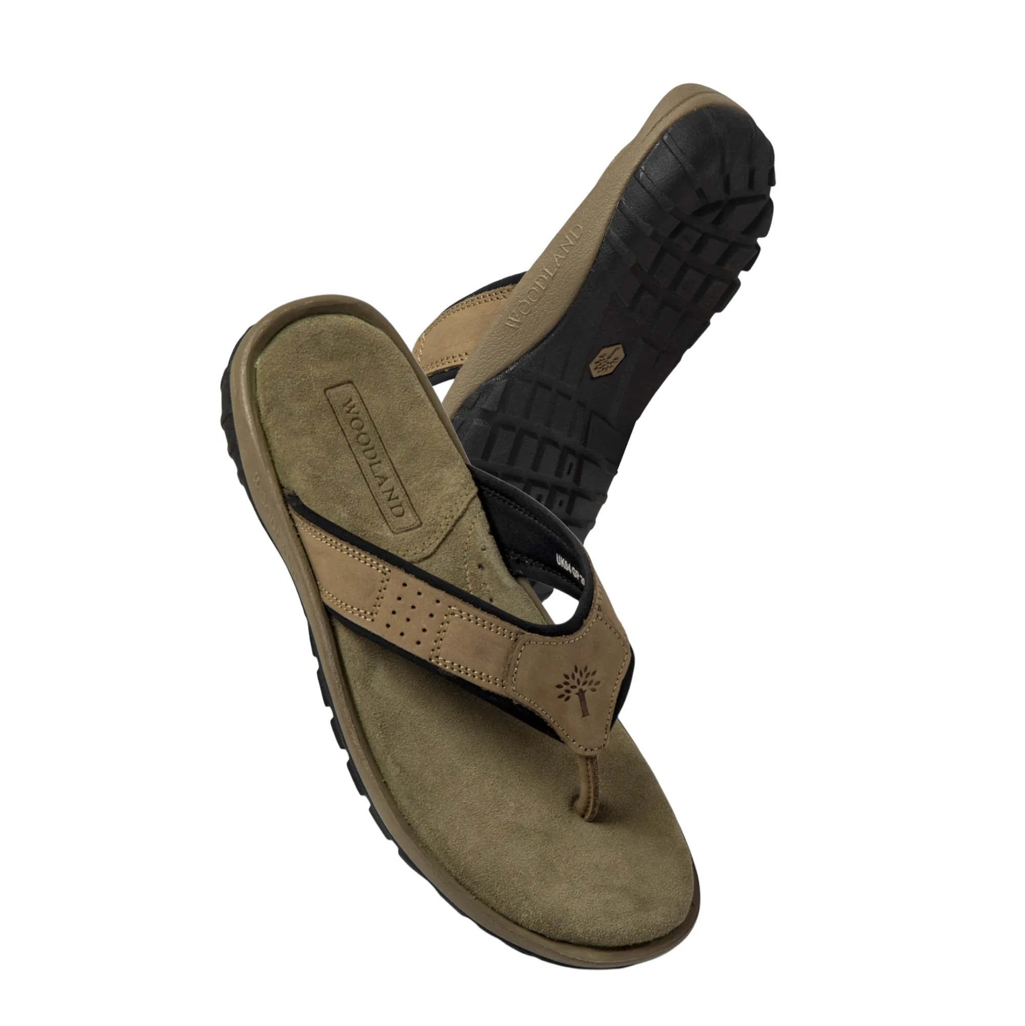 Khaki sandal for men - Thumbnail 5