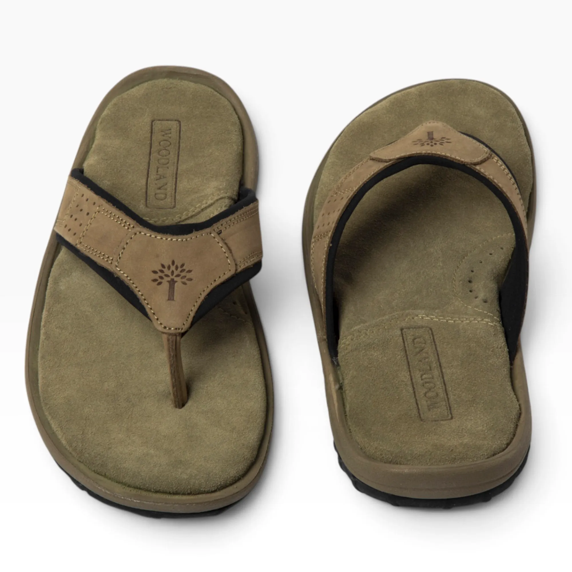 Khaki sandal for men - Thumbnail 6