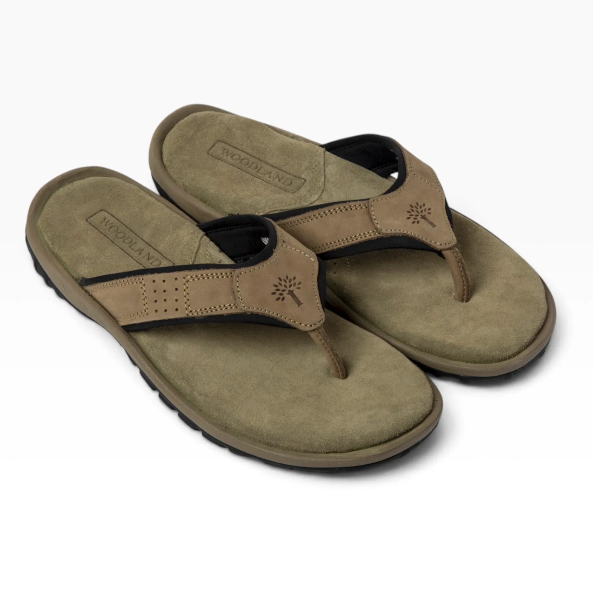 Khaki sandal for men - Thumbnail 12