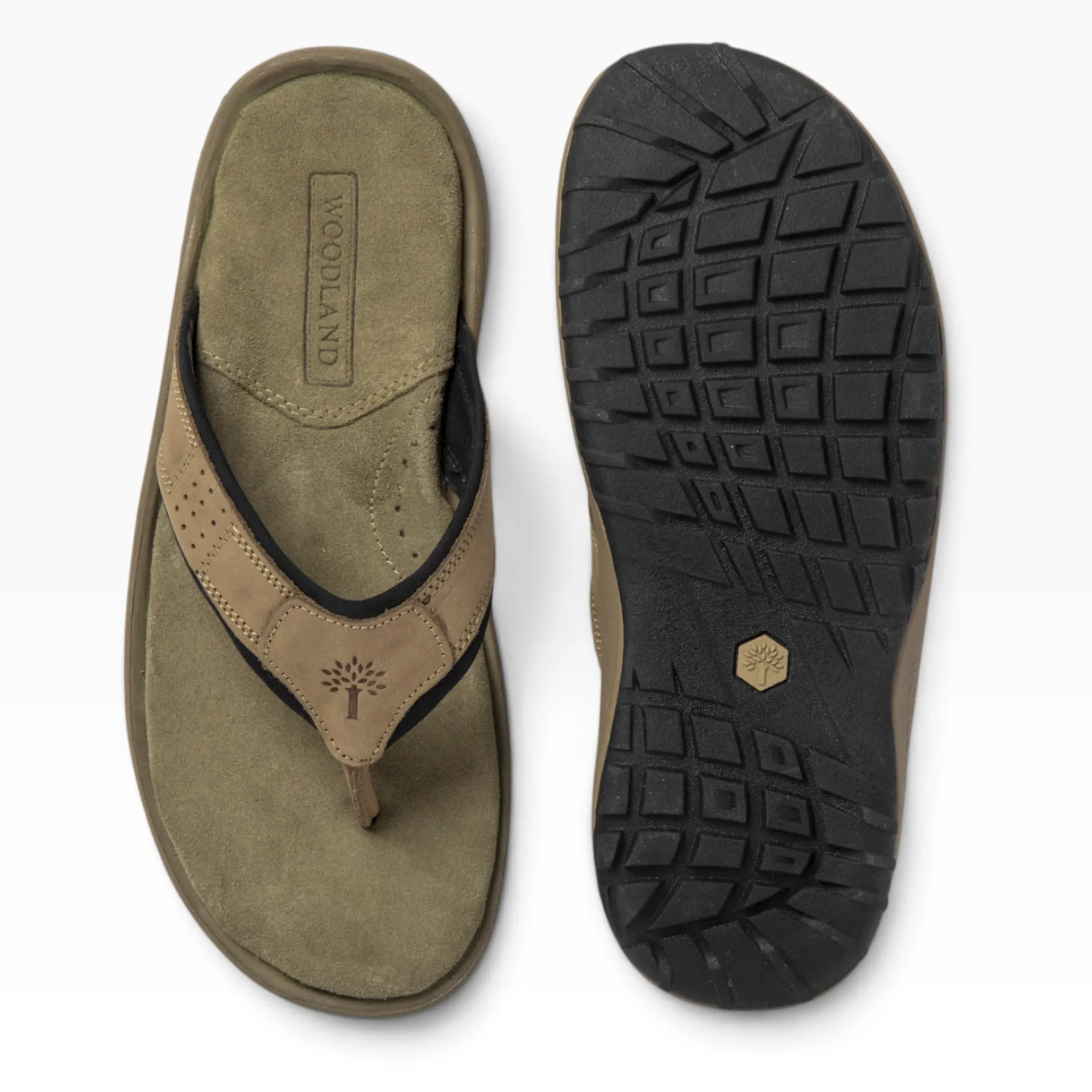 Khaki sandal for men - Thumbnail 13