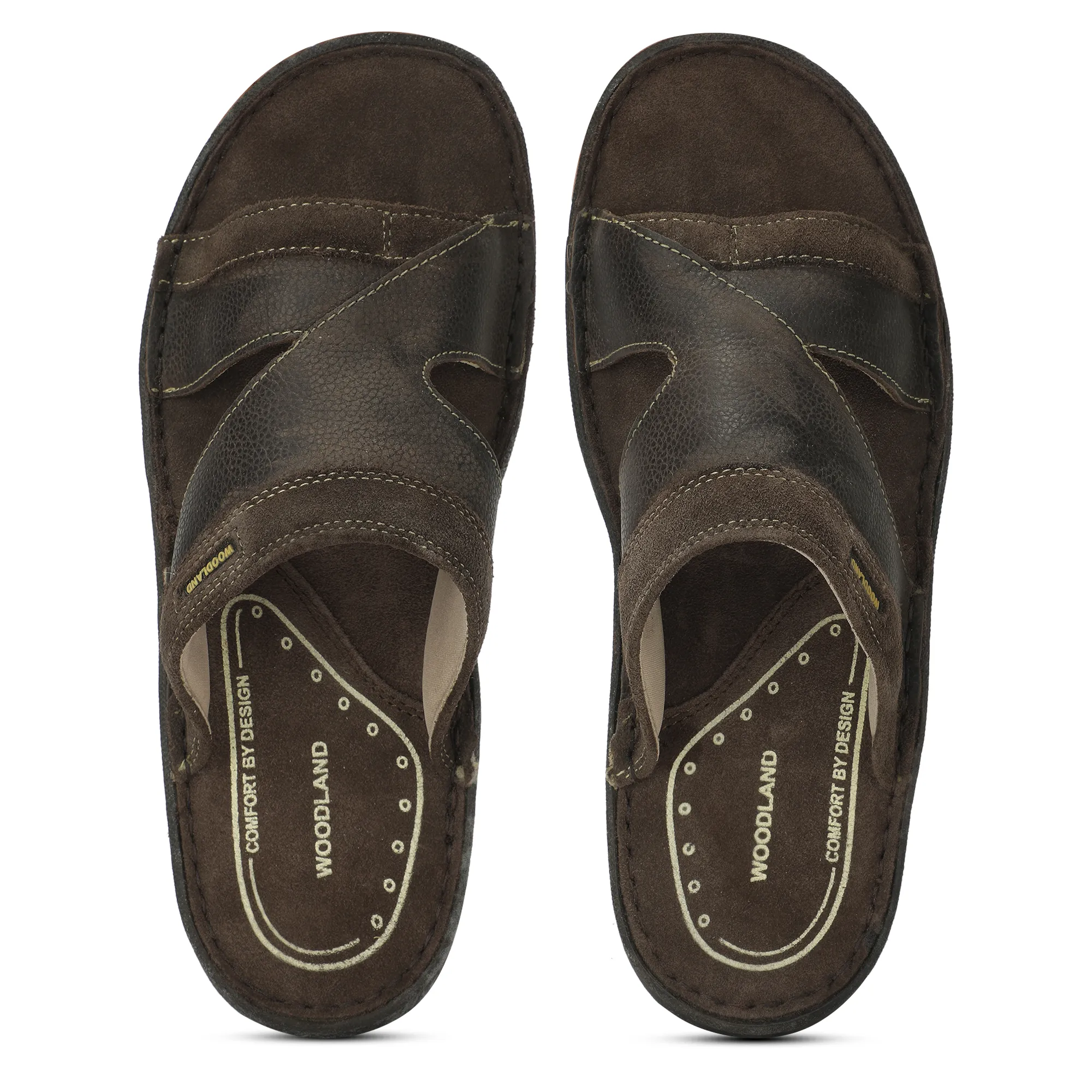 Brown Nubuck Slipper For Men - Thumbnail 5