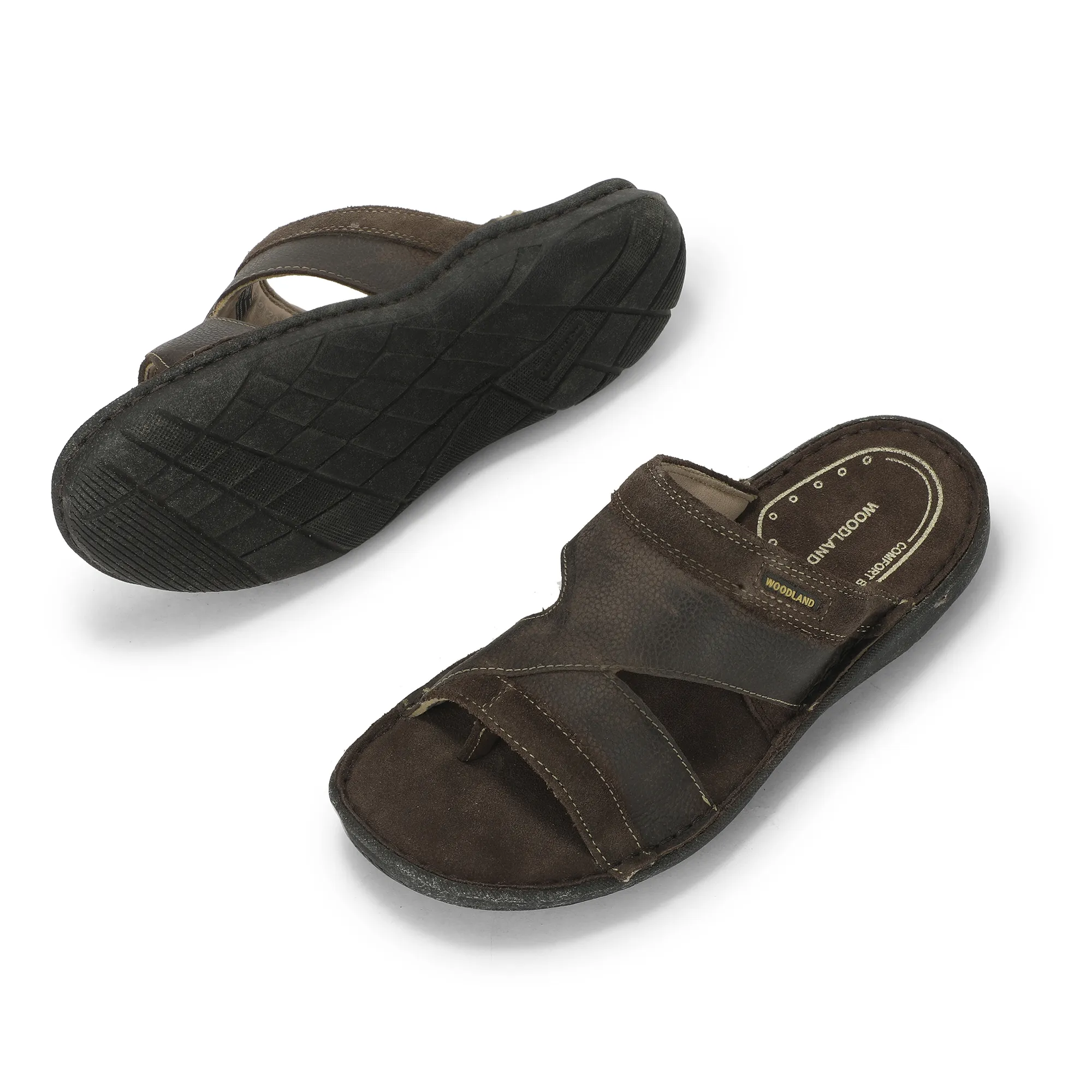 Brown Nubuck Slipper For Men - Thumbnail 6