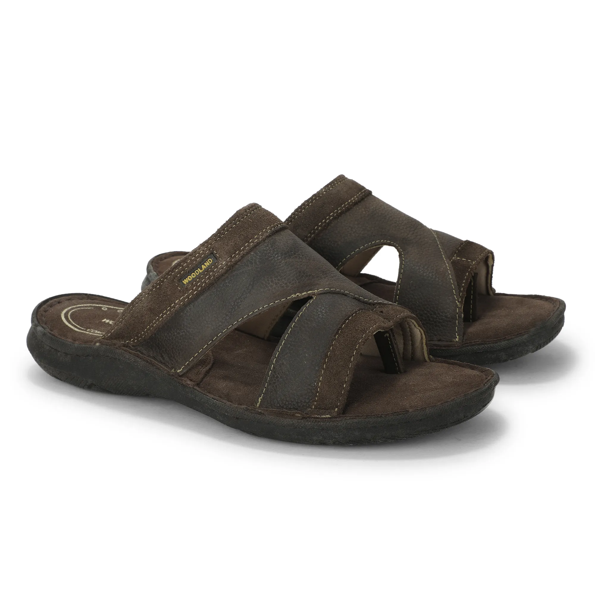 Brown Nubuck Slipper For Men - Thumbnail 8