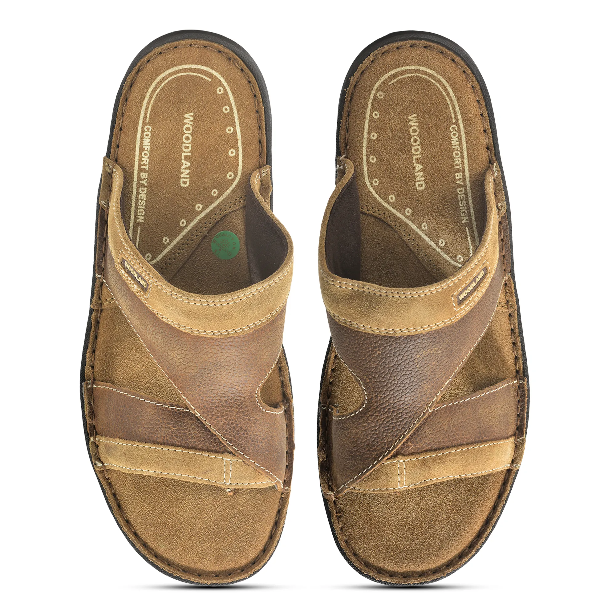 Camel Nubuck Slipper For Men - Thumbnail 4
