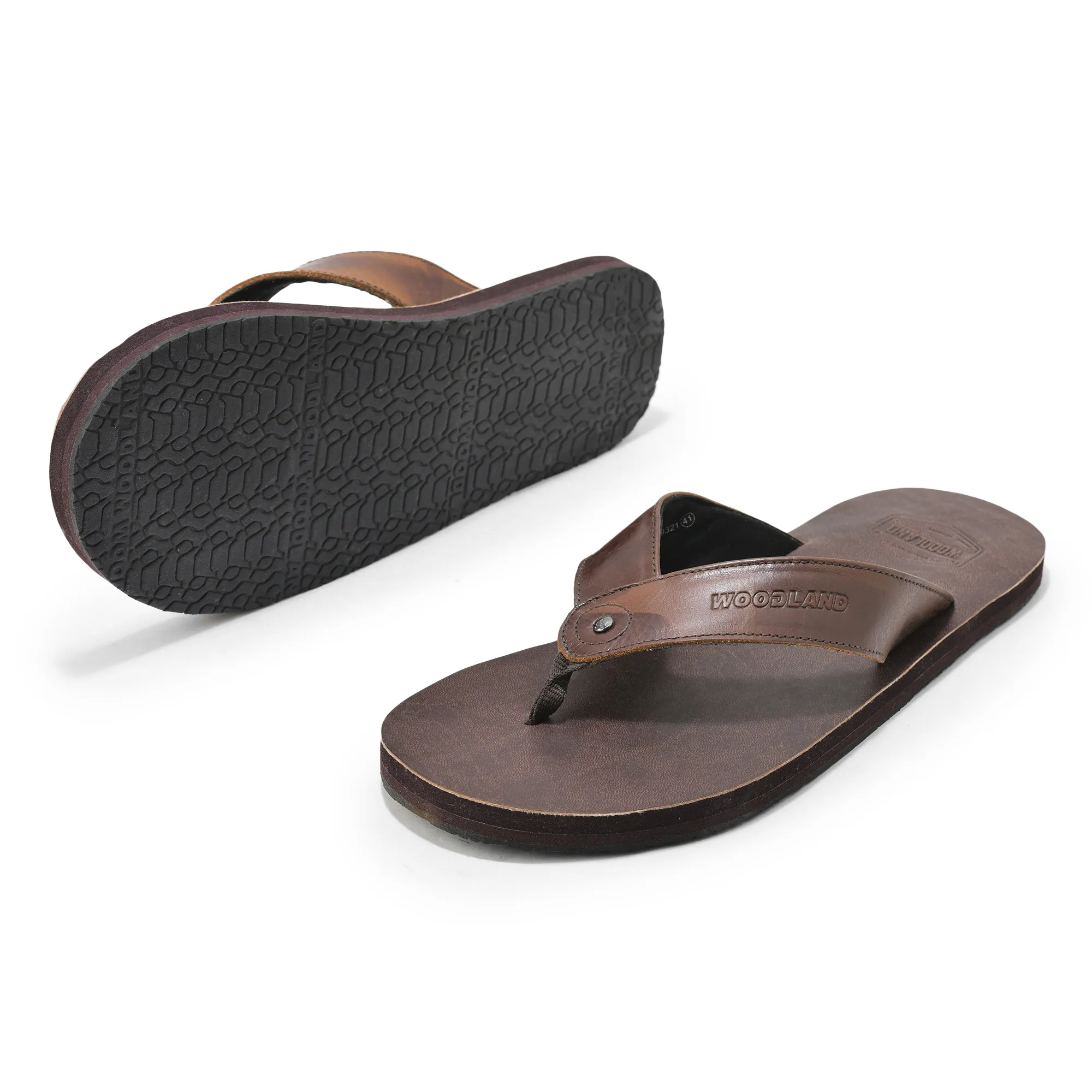 Woodland Brown Softy Magma Mens Slipper - Thumbnail 6