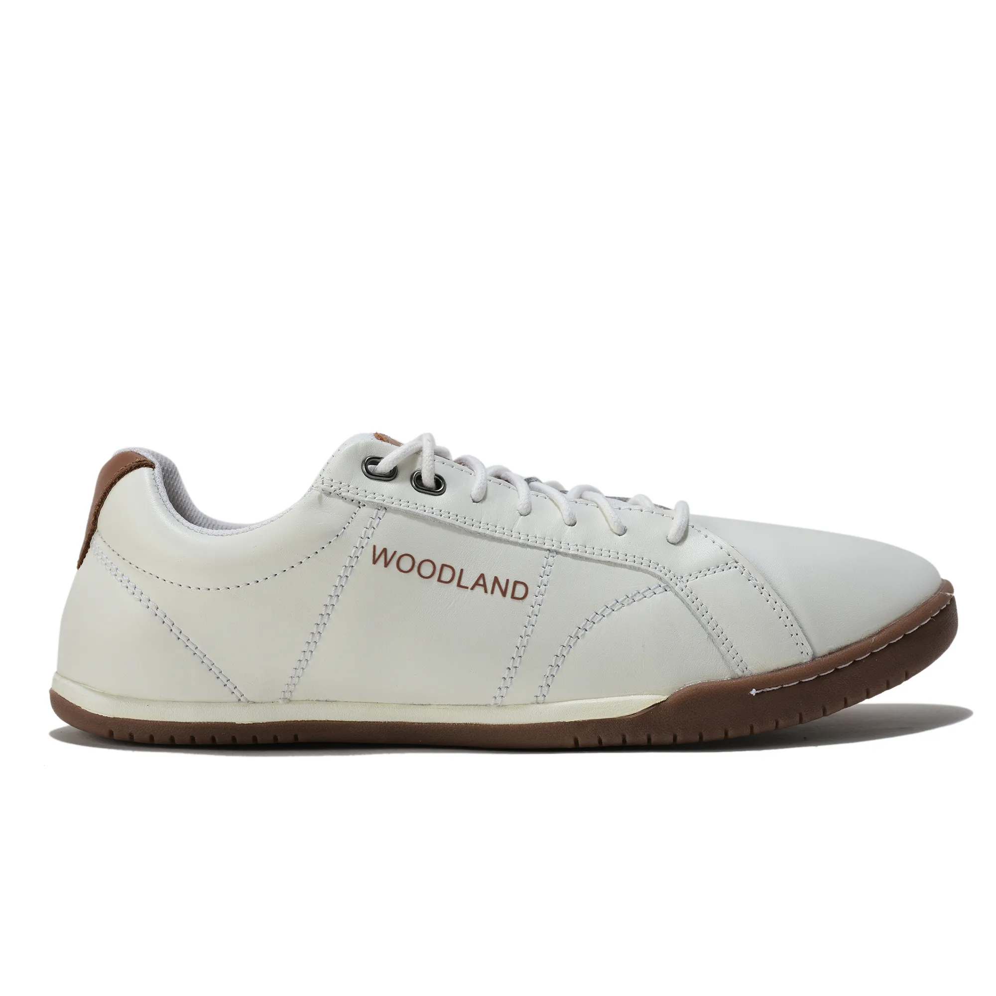 Men White Softy Nappa Leather Lace-Up Casual Shoes - Thumbnail 2