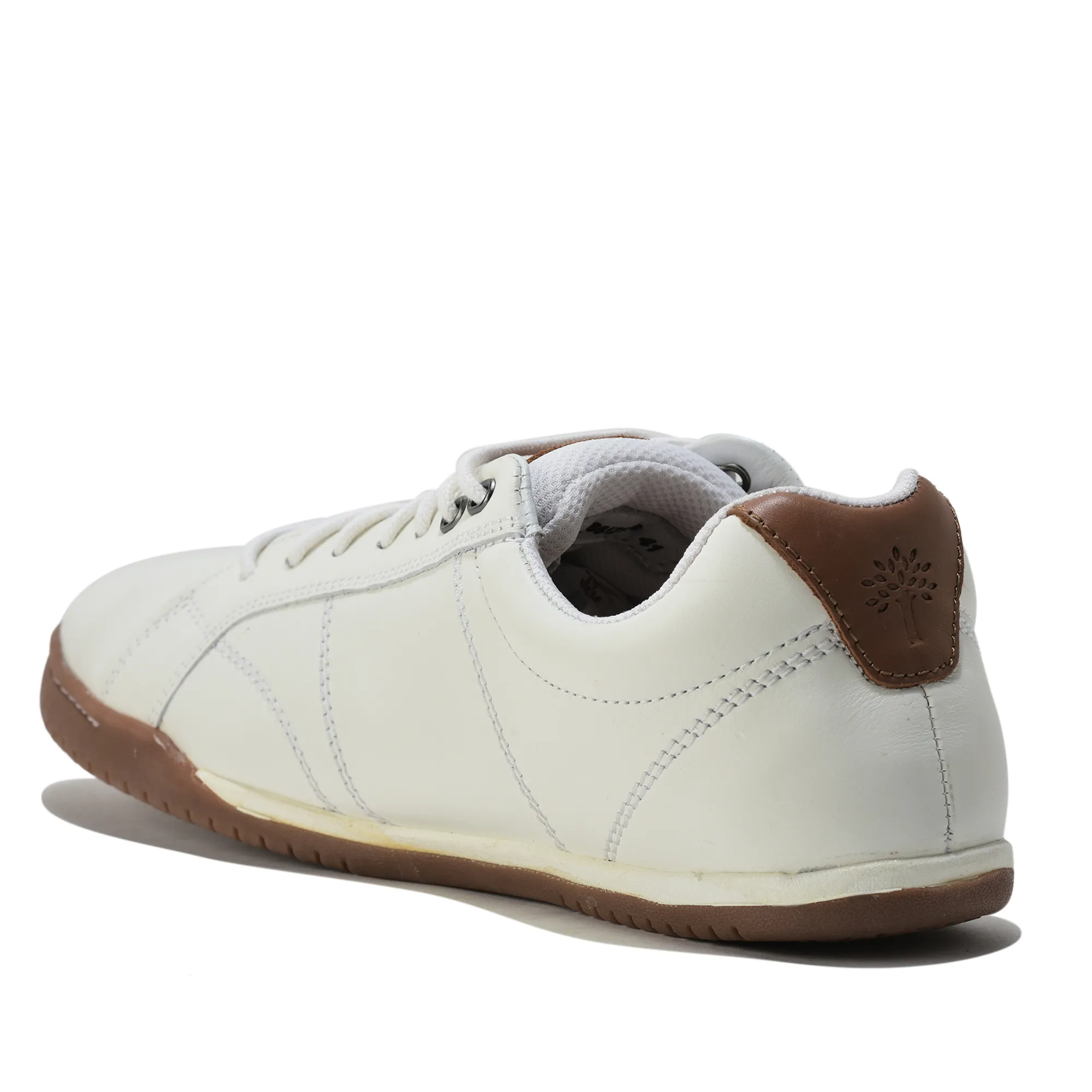 Men White Softy Nappa Leather Lace-Up Casual Shoes - Thumbnail 7