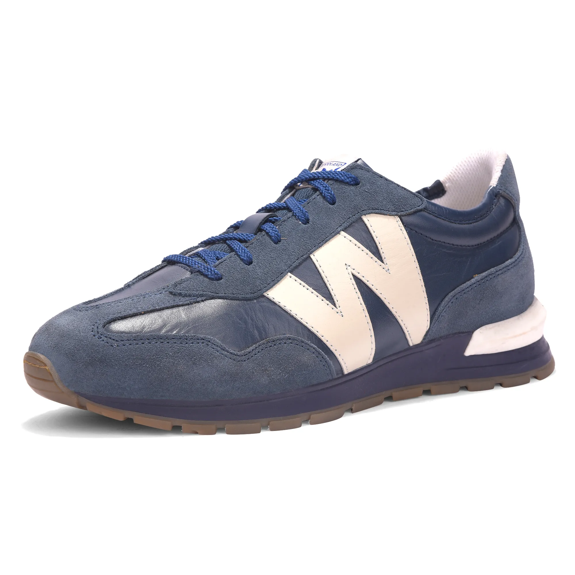 Woodland Men’s Navy Leather Casual Lace Up Shoes - Thumbnail 11