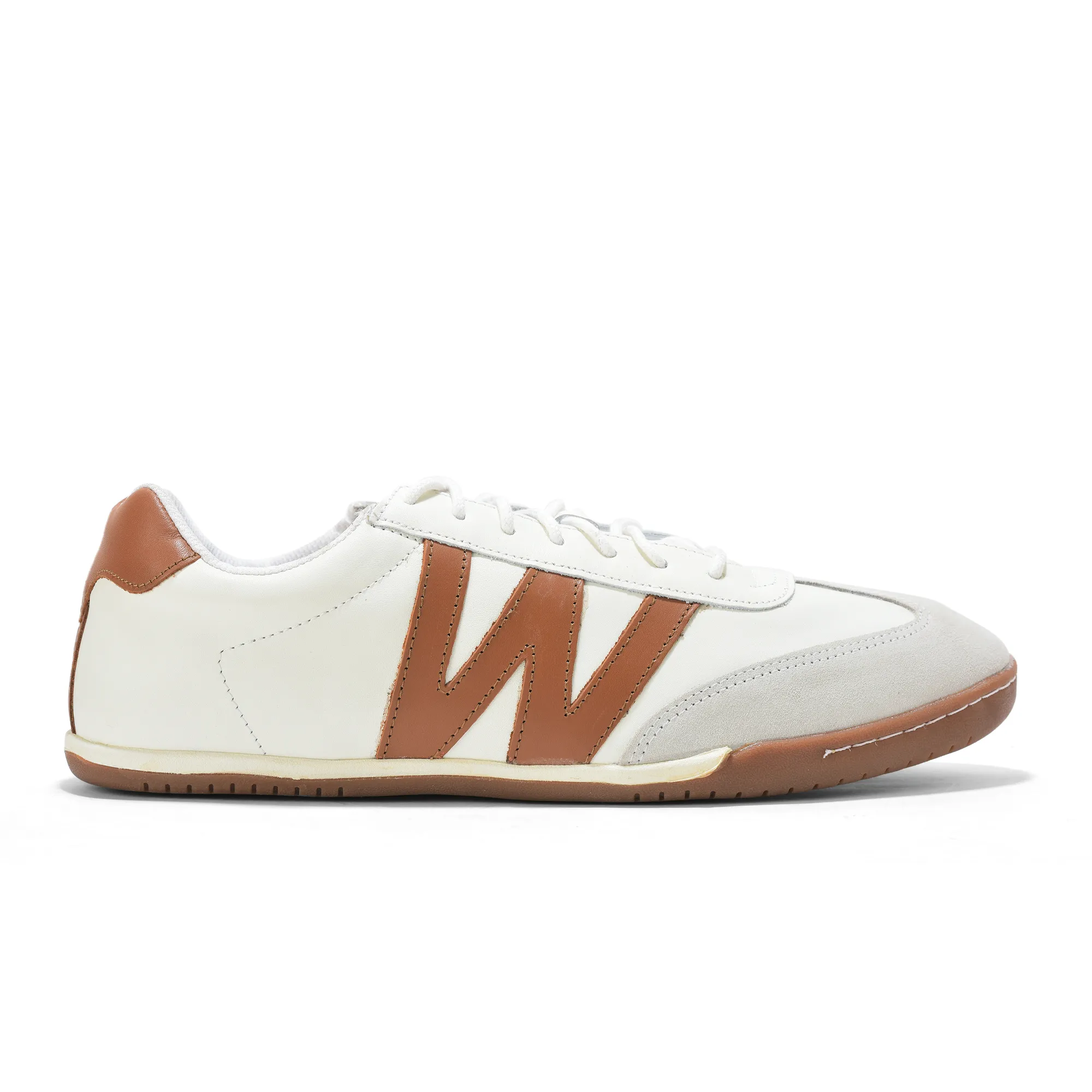 Woodland Men White Softy Nappa Leather Casual Lace-Up Shoes - Thumbnail 2
