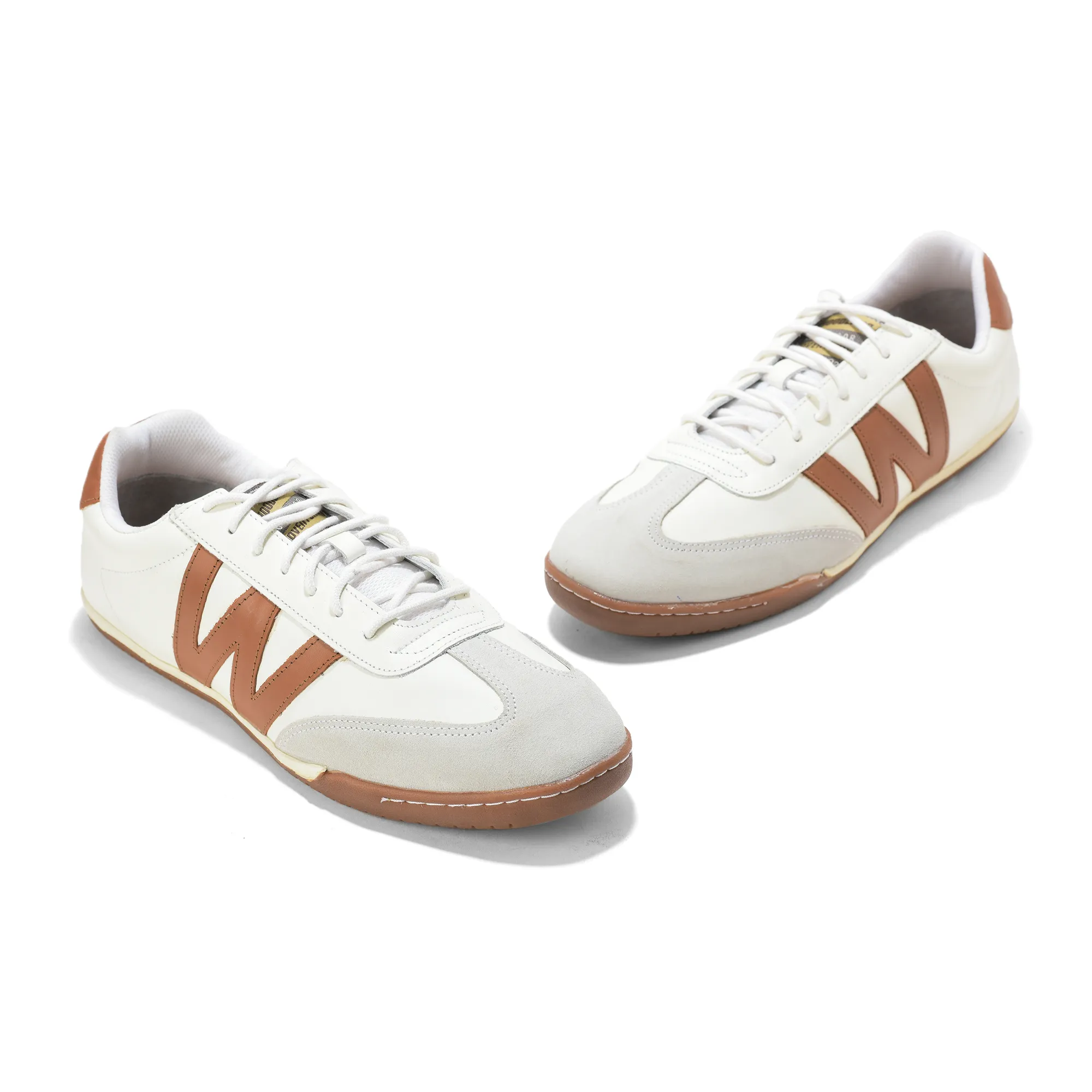 Woodland Men White Softy Nappa Leather Casual Lace-Up Shoes - Thumbnail 5
