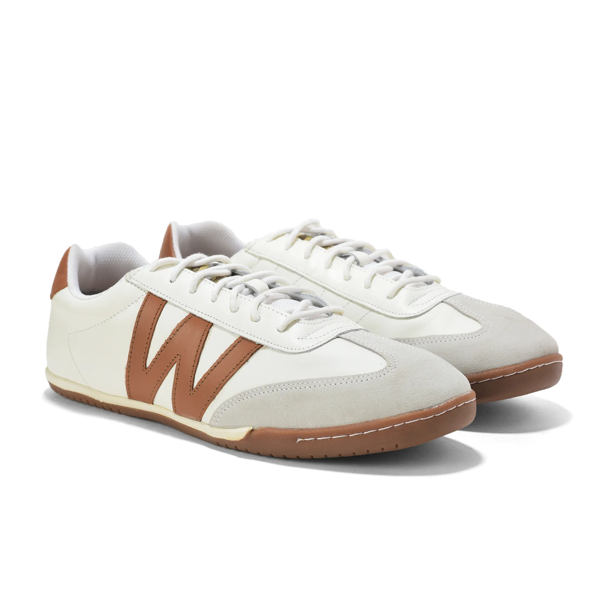 Woodland Men White Softy Nappa Leather Casual Lace-Up Shoes - Thumbnail 10