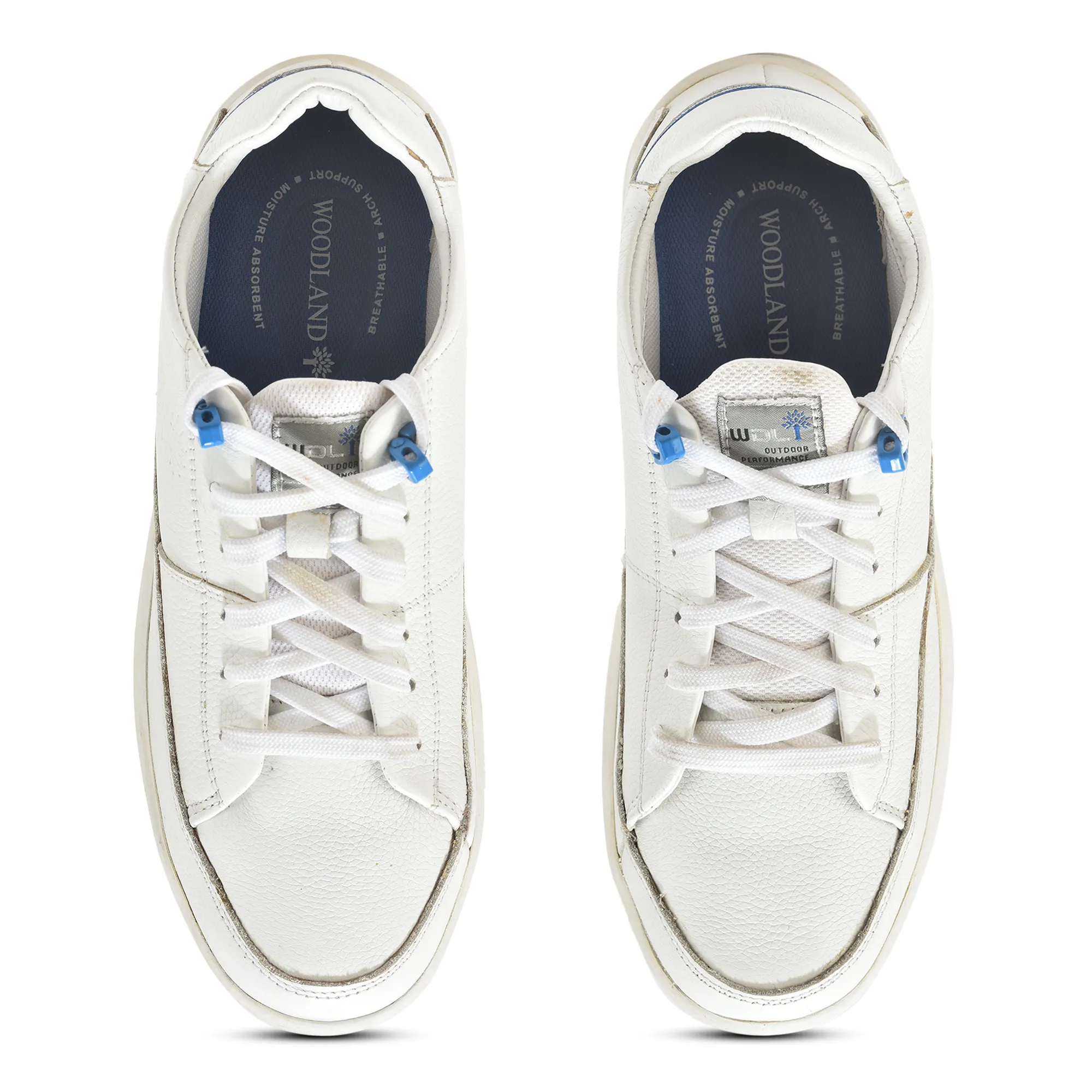 Woodland Softy White/Rblue Casual Lace Up Shoes - Thumbnail 4