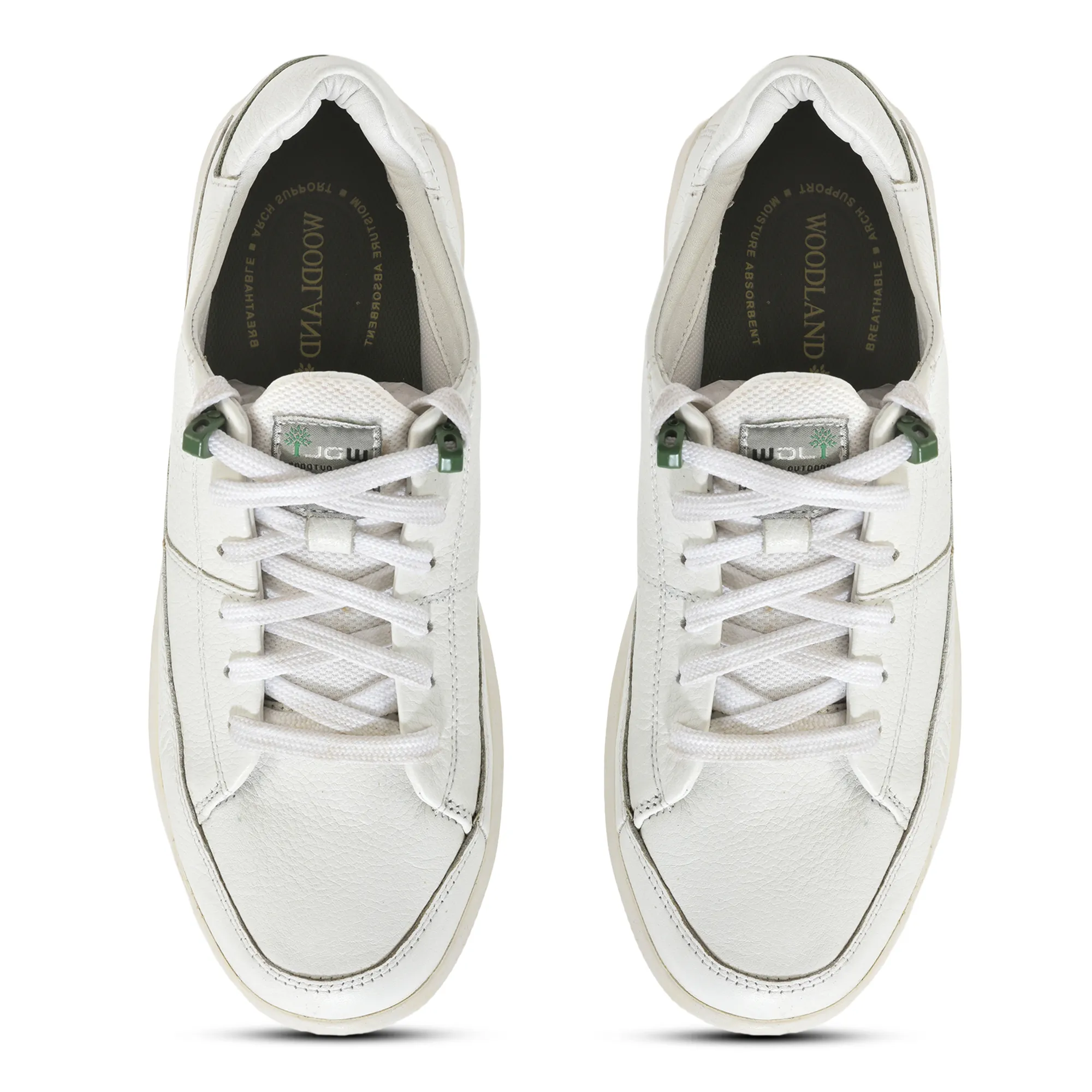 Woodland Softy White/Woodland Green Casual Lace Up Shoes - Thumbnail 4