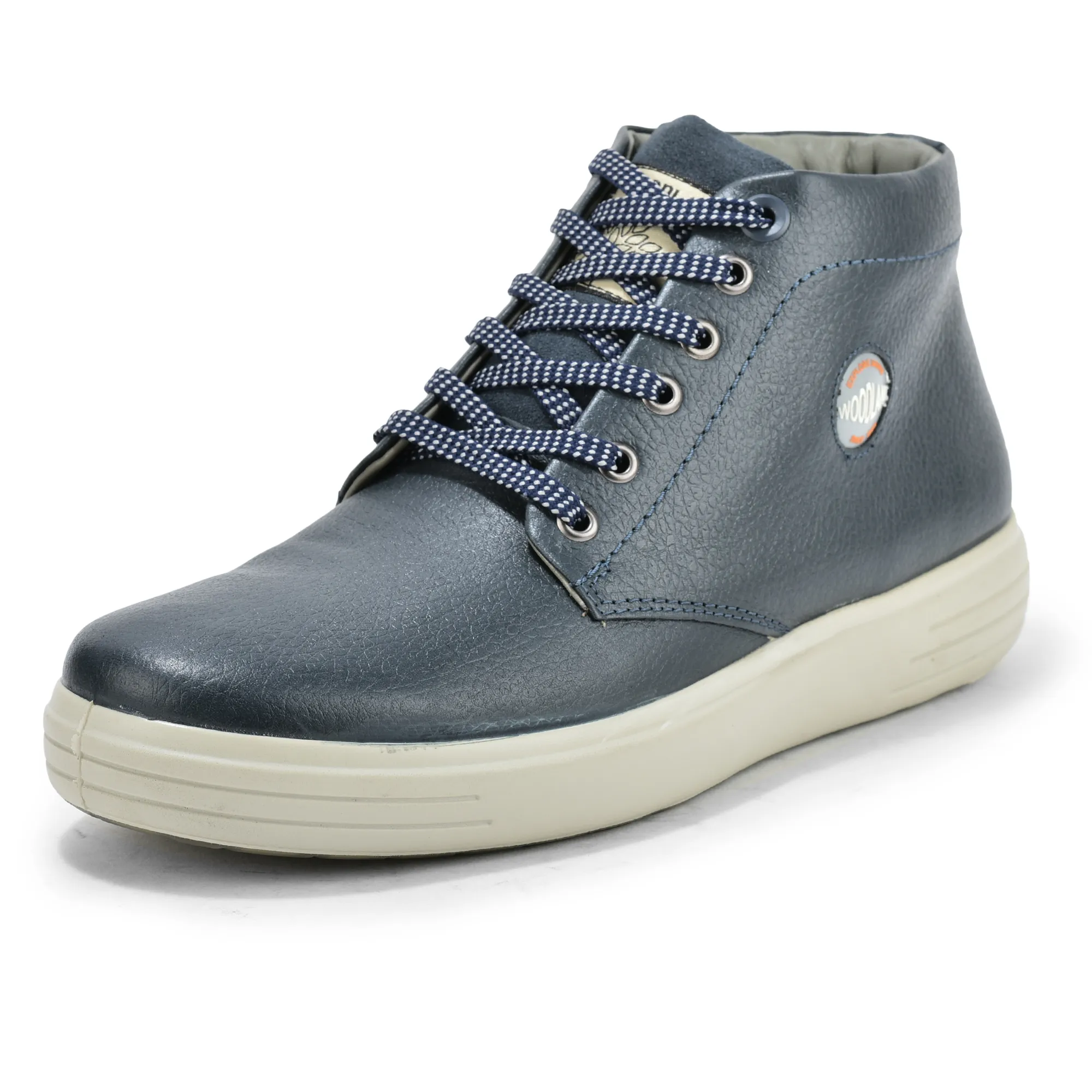 Woodland Navy Men’s Leather Boots - Thumbnail 11