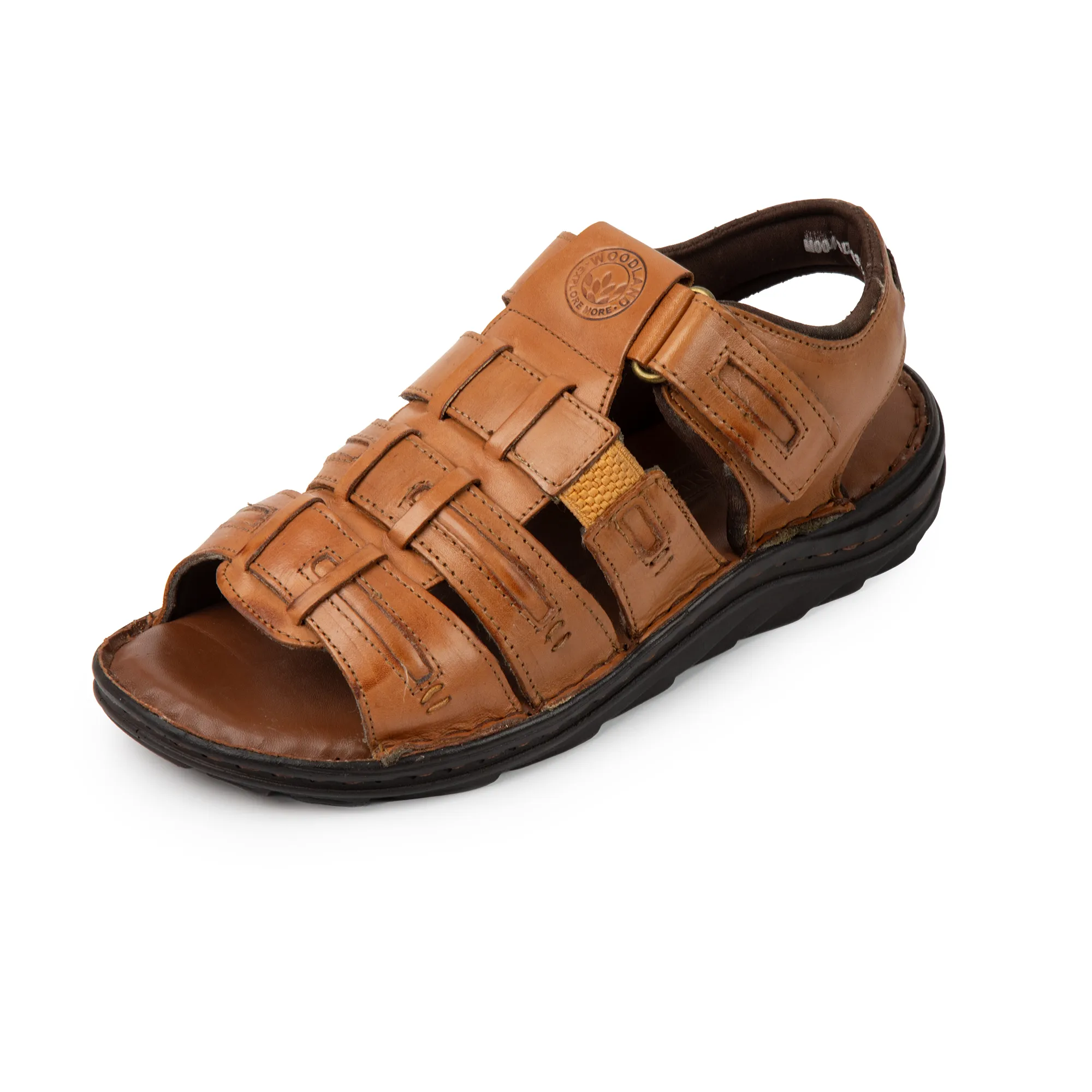 Woodland Men’s Tan Sandals with Soft Leather - Thumbnail 3