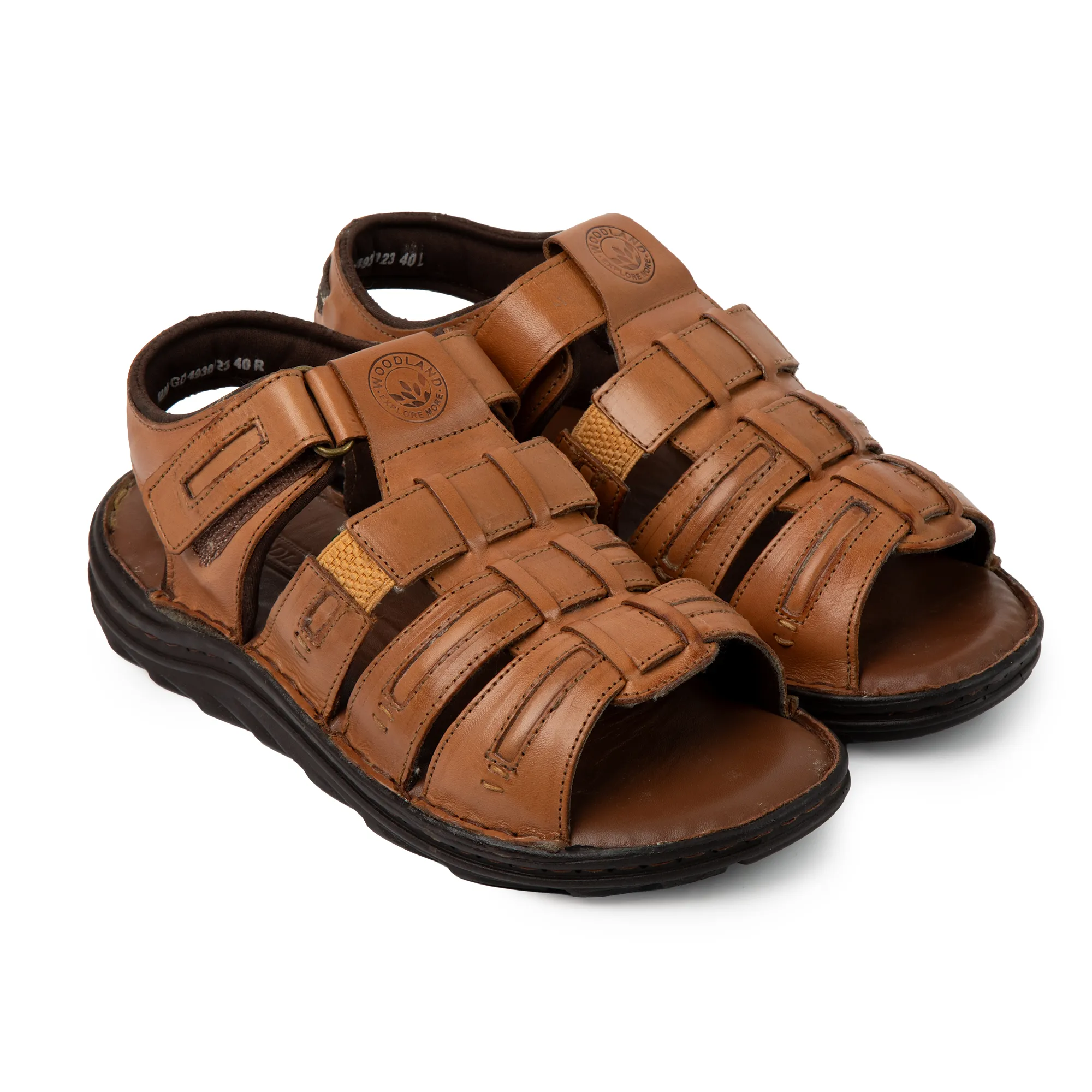 Woodland Men’s Tan Sandals with Soft Leather - Thumbnail 13