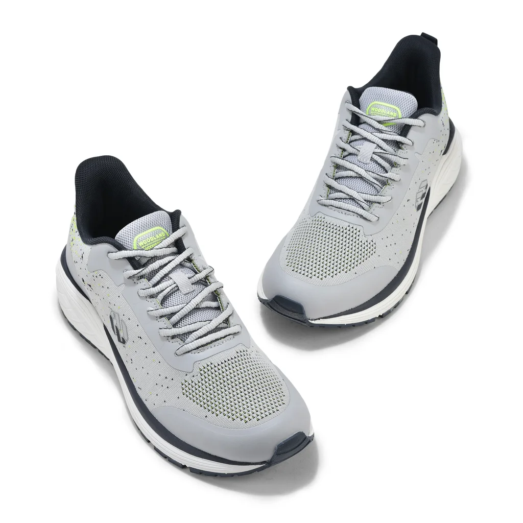 Light Grey Mesh Sports Shoes for Men - Thumbnail 2