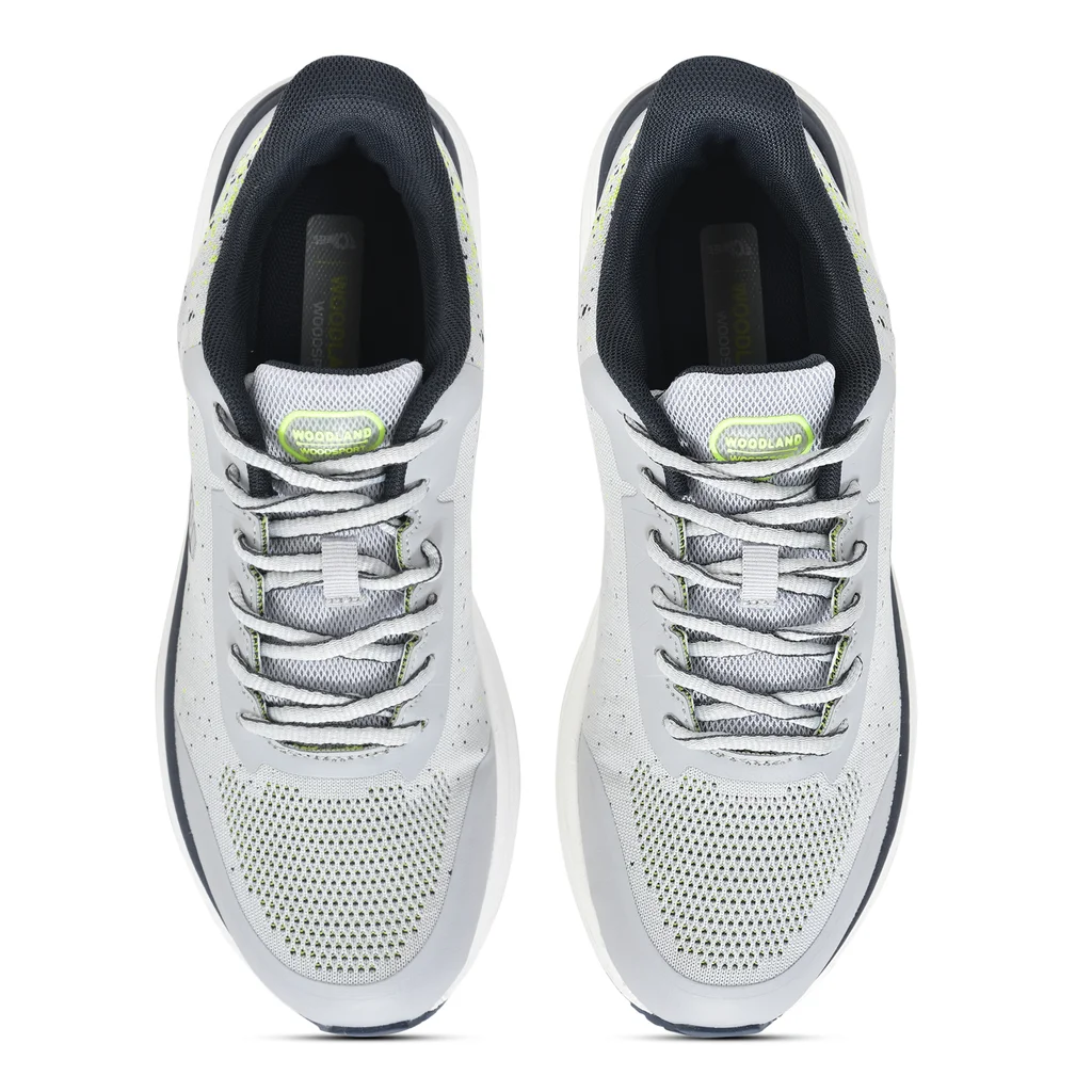 Light Grey Mesh Sports Shoes for Men - Thumbnail 3