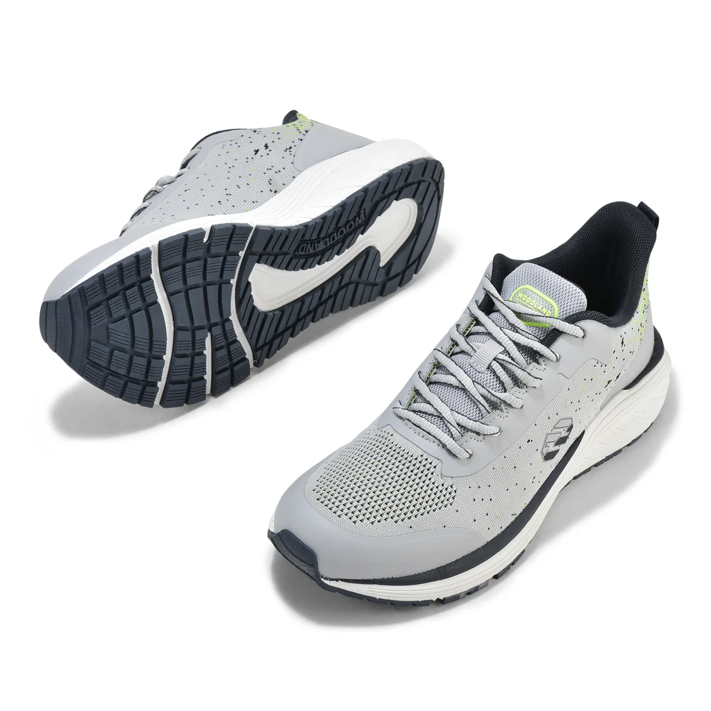 Light Grey Mesh Sports Shoes for Men - Thumbnail 4