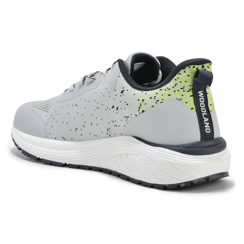 Light Grey Mesh Sports Shoes for Men - Thumbnail 5