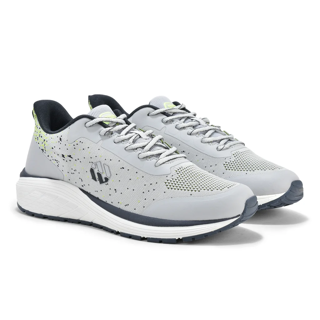 Light Grey Mesh Sports Shoes for Men - Thumbnail 6
