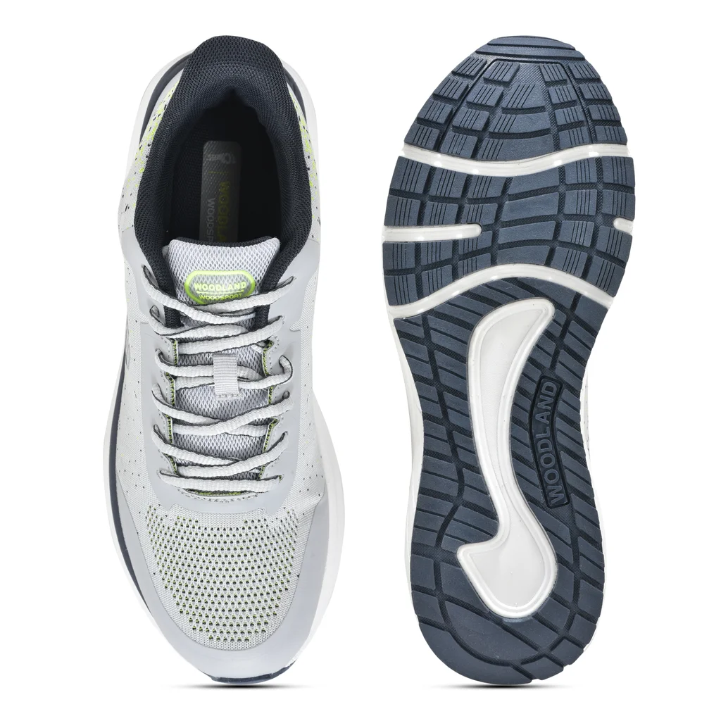 Light Grey Mesh Sports Shoes for Men - Thumbnail 7
