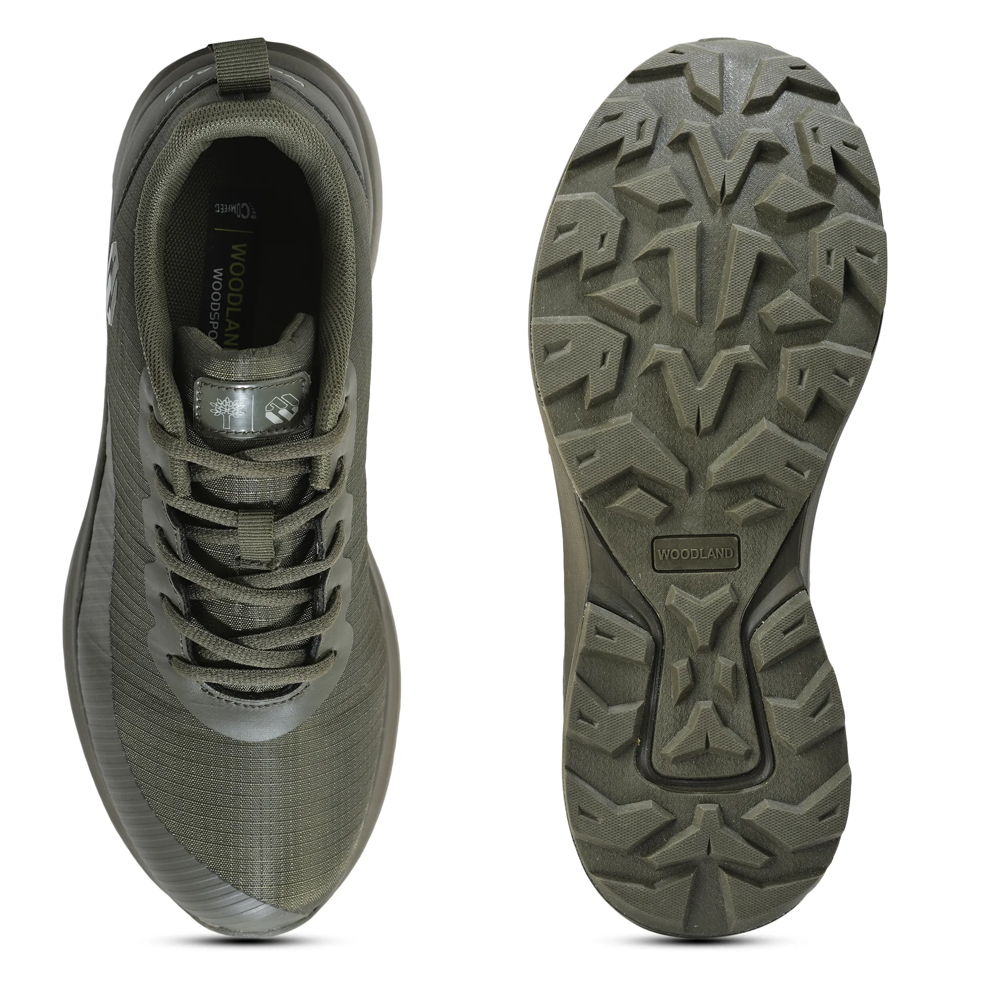 Olive Green  Woodland Men Sports Shoes - Thumbnail 9