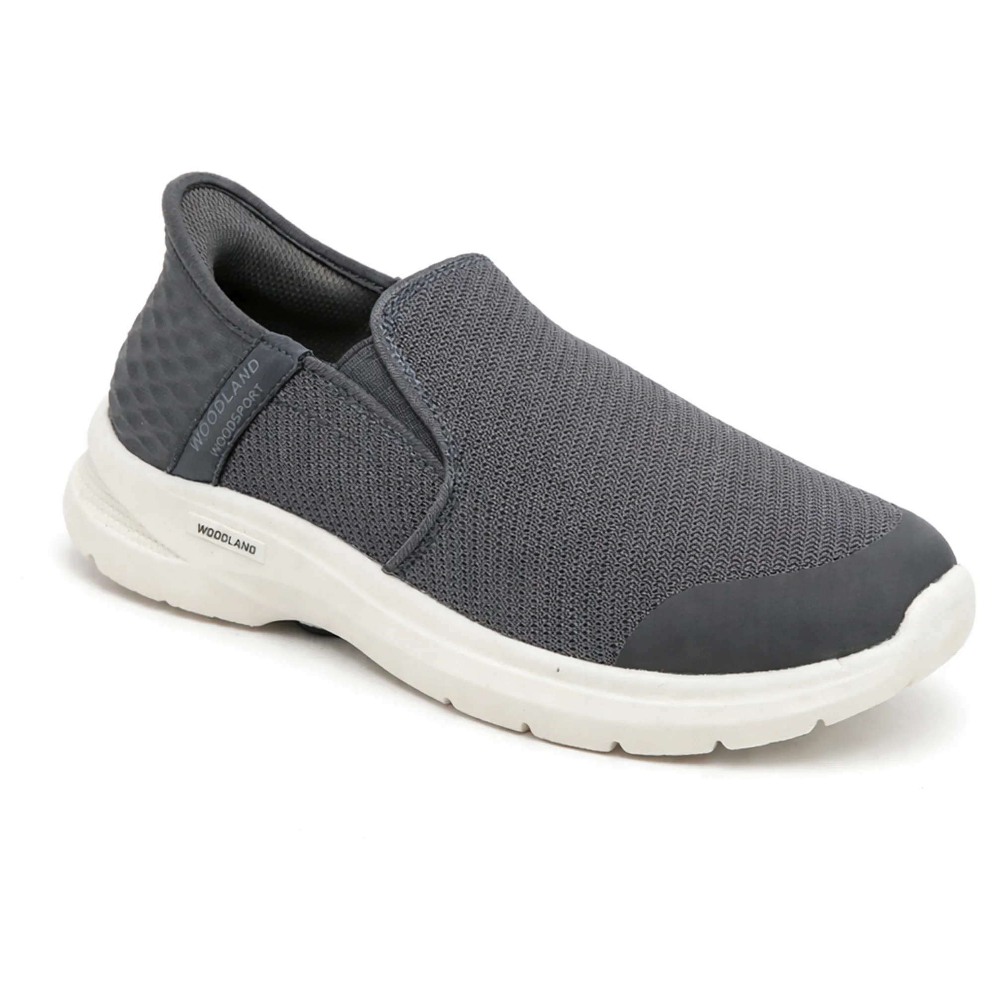Woodland Men's Grey Peak Mesh Sports Shoes - Thumbnail 3