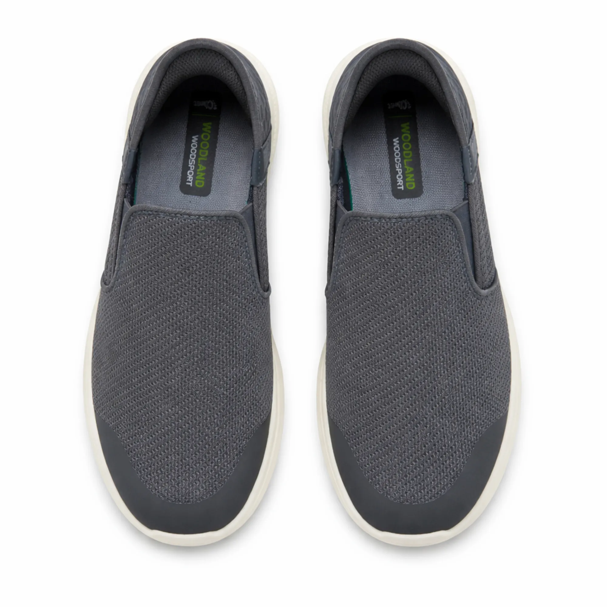 Woodland Men's Grey Peak Mesh Sports Shoes - Thumbnail 5