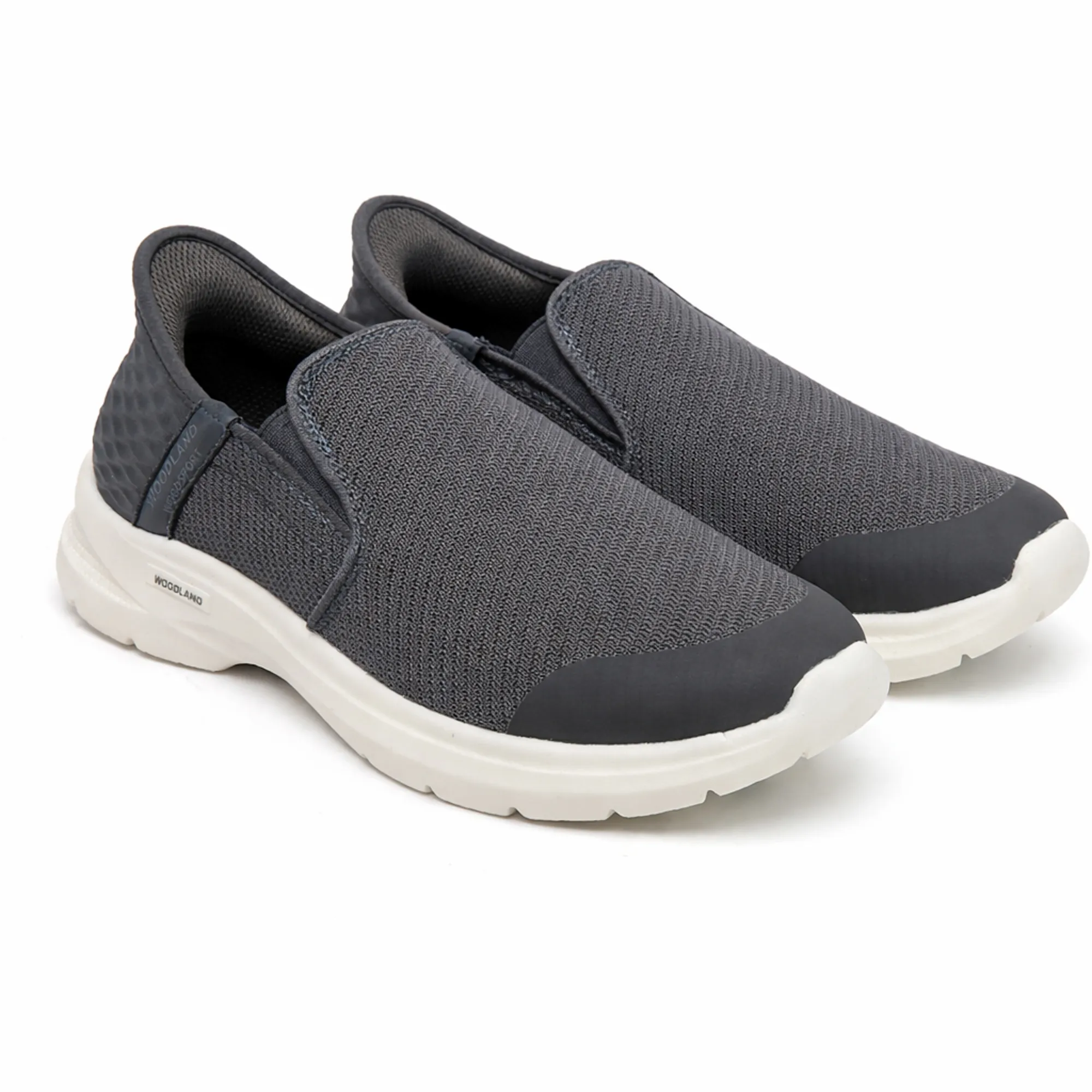 Woodland Men's Grey Peak Mesh Sports Shoes - Thumbnail 8
