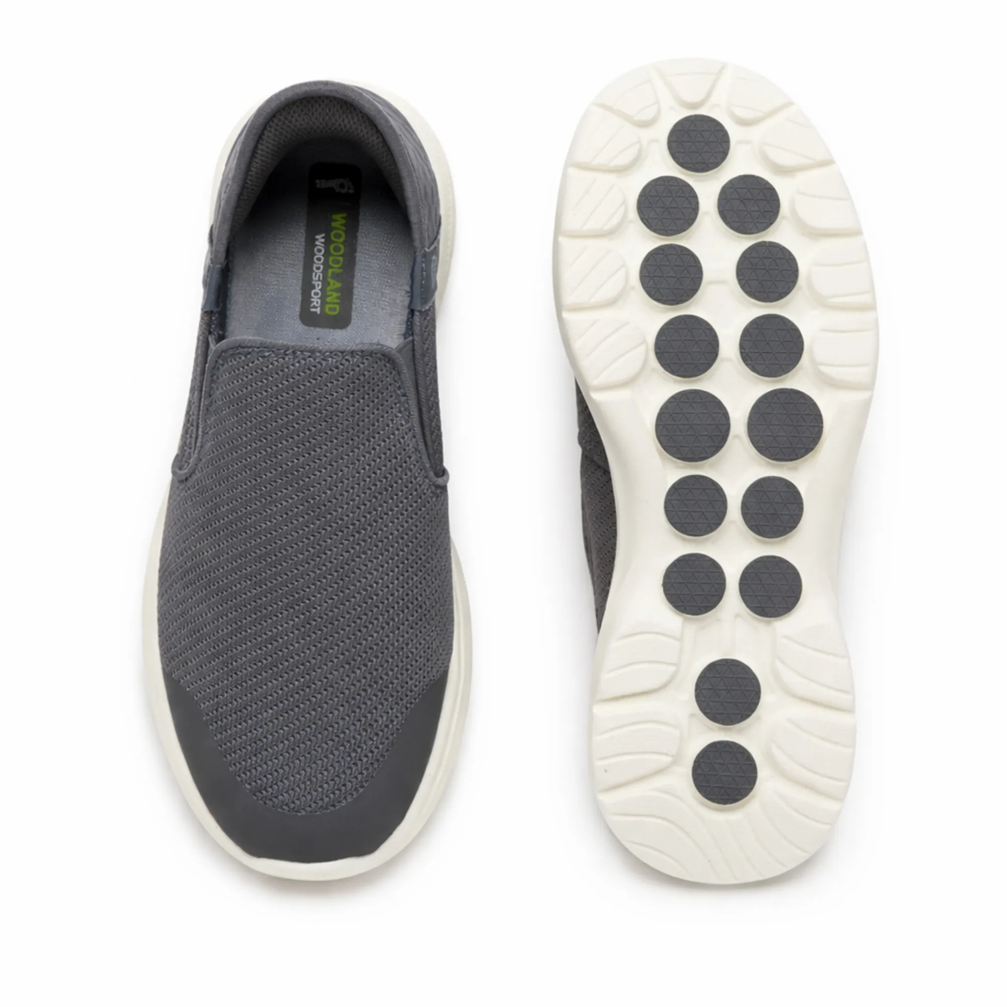 Woodland Men's Grey Peak Mesh Sports Shoes - Thumbnail 9