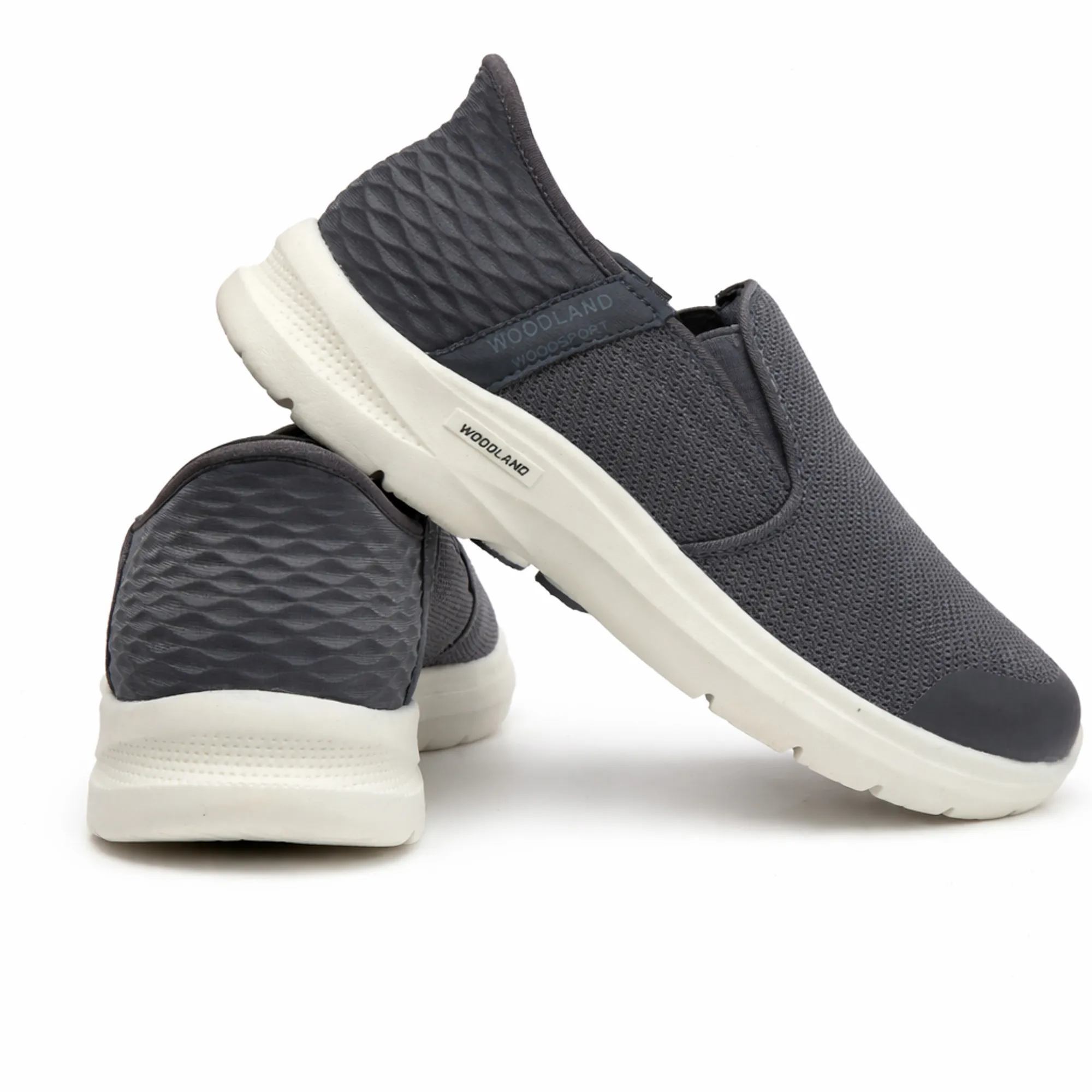Woodland Men's Grey Peak Mesh Sports Shoes - Thumbnail 10