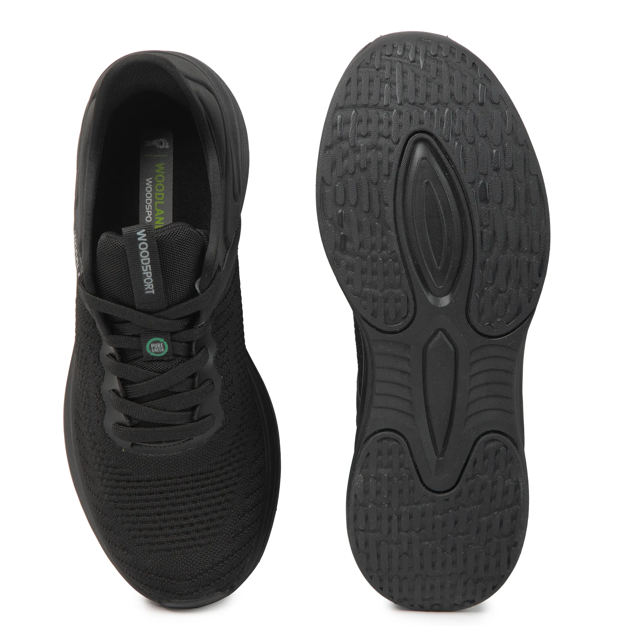 Woodland Men’S Black Mesh Motion Sports Shoes - Thumbnail 9