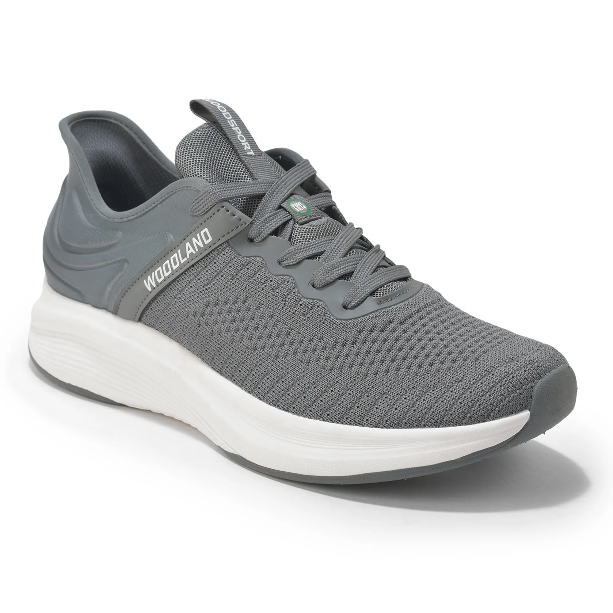 Woodland Men’S Grey Mesh Motion Sports Shoes - Thumbnail 3
