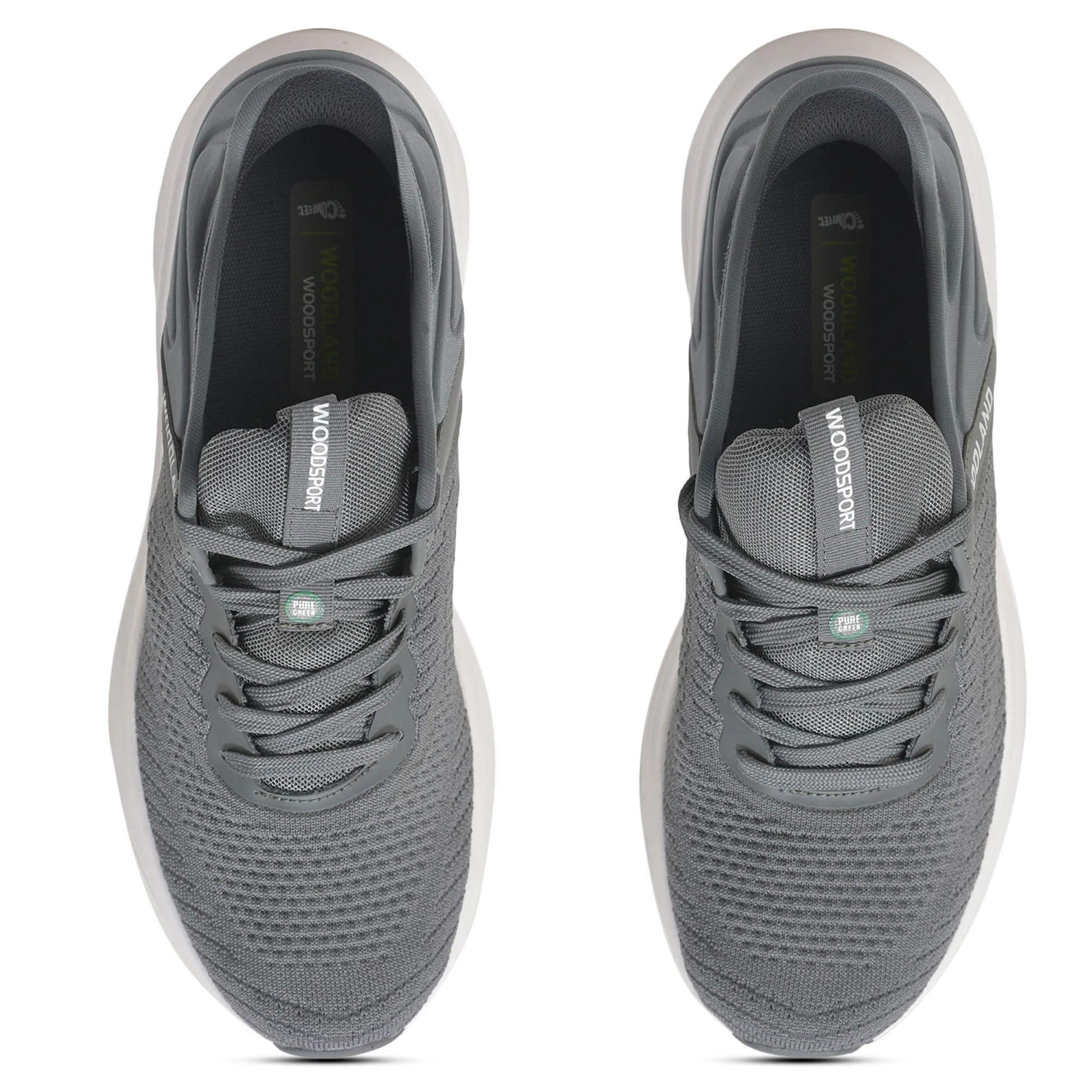 Woodland Men’S Grey Mesh Motion Sports Shoes - Thumbnail 5