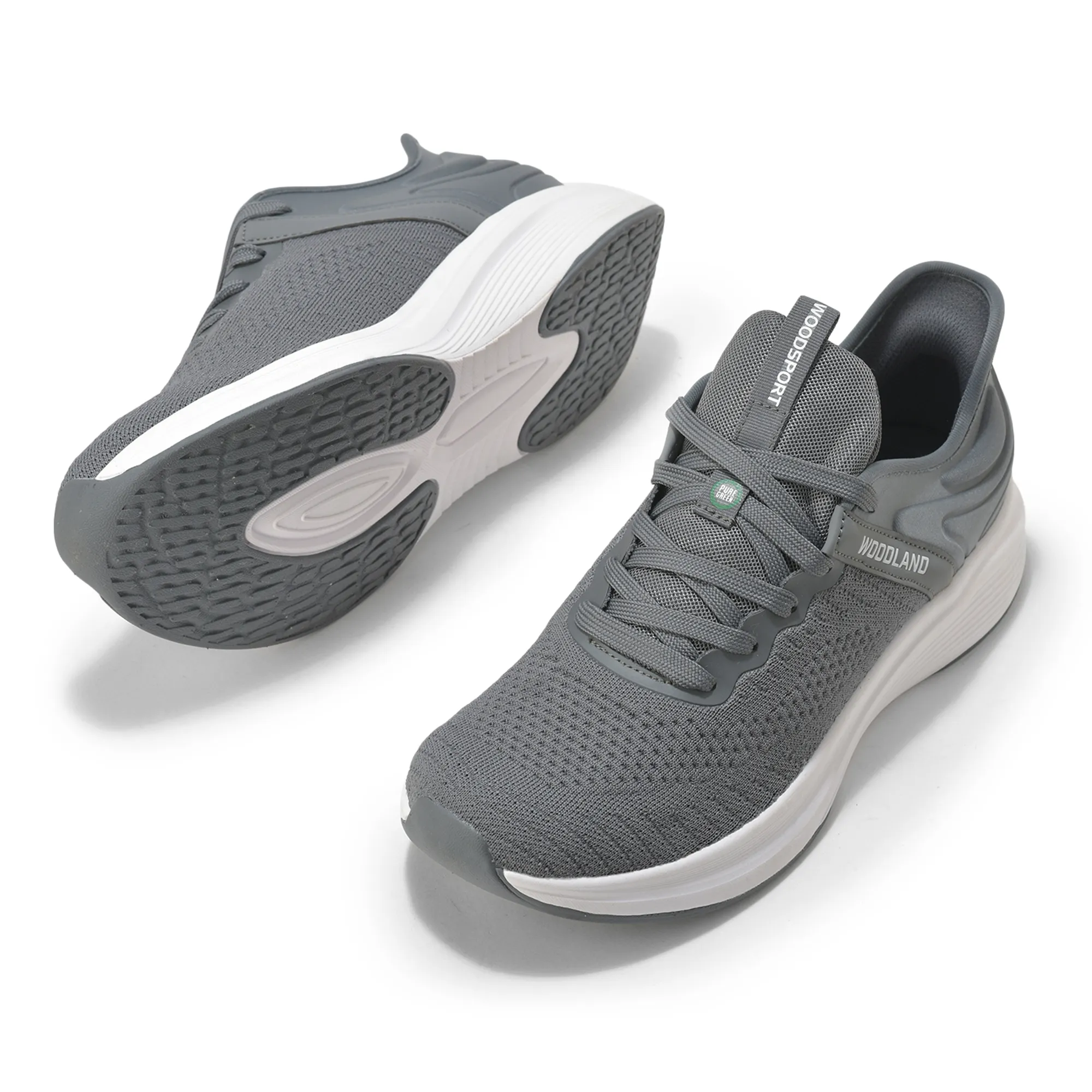 Woodland Men’S Grey Mesh Motion Sports Shoes - Thumbnail 6