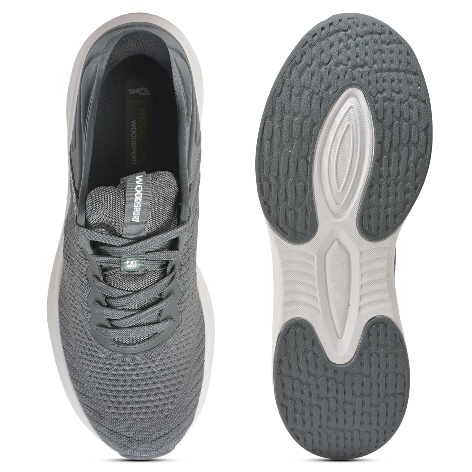 Woodland Men’S Grey Mesh Motion Sports Shoes - Thumbnail 9
