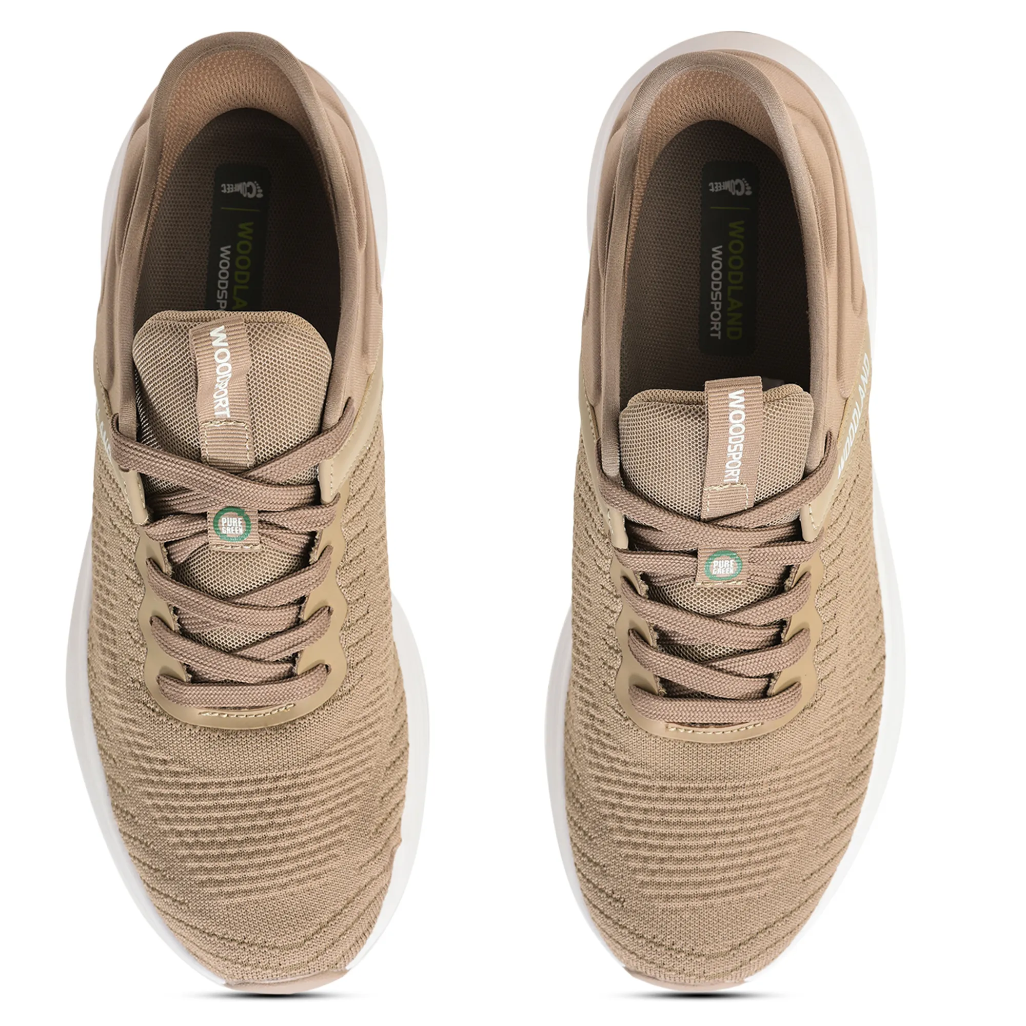 Woodland Men’S Taupe Mesh Motion Sports Shoes - Thumbnail 5