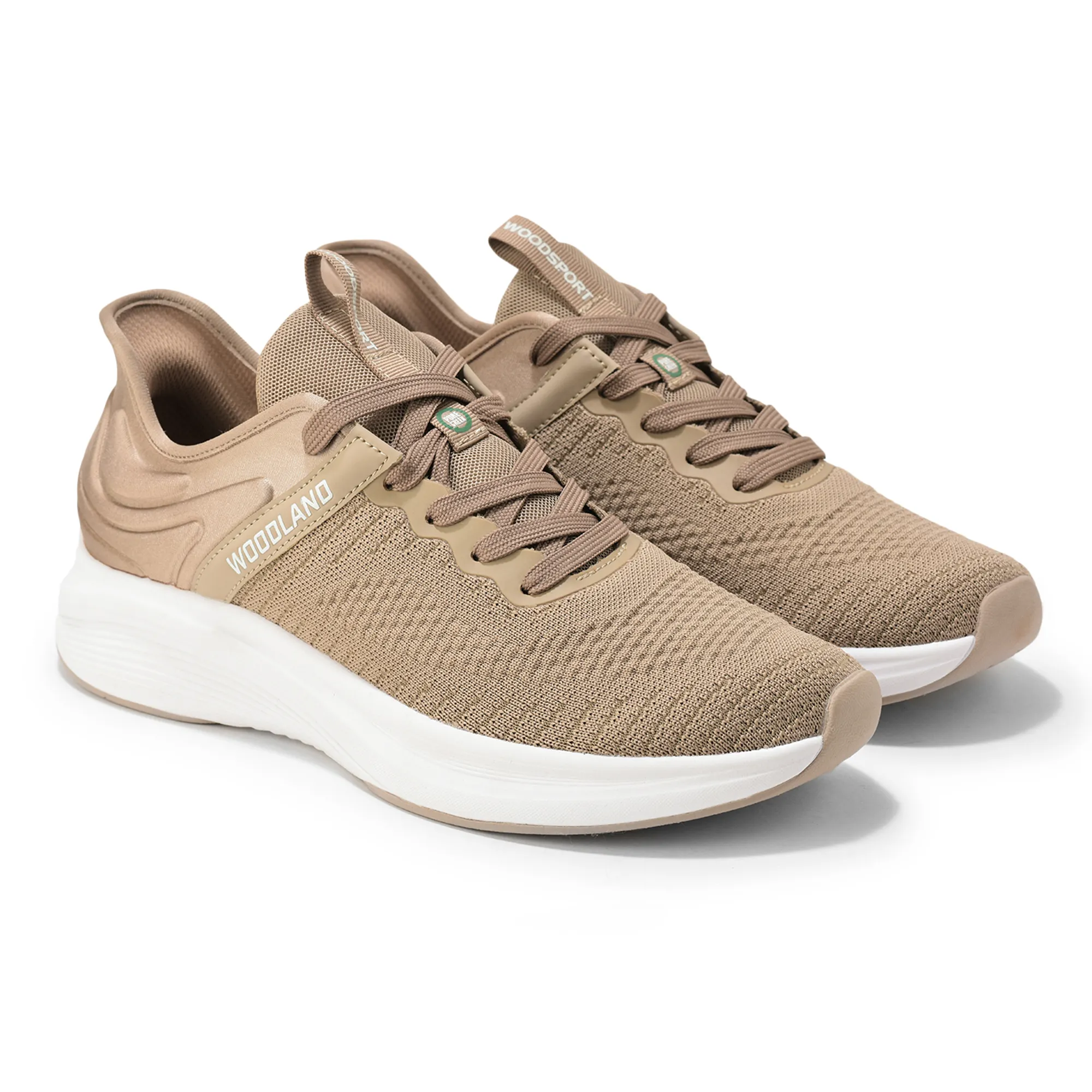 Woodland Men’S Taupe Mesh Motion Sports Shoes - Thumbnail 8