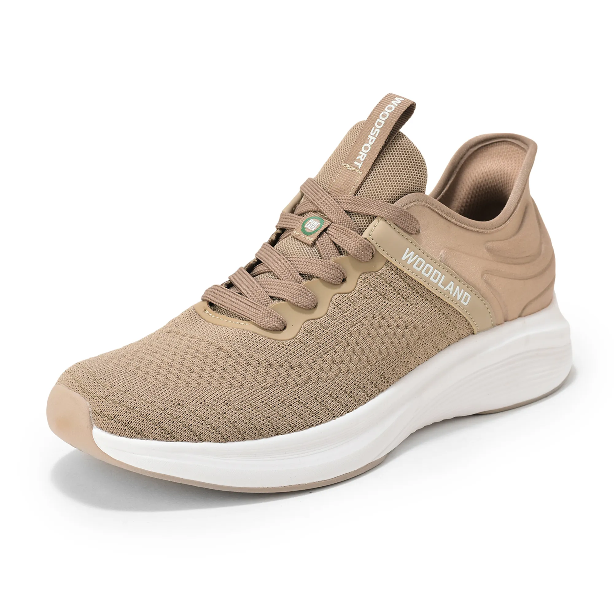 Woodland Men’S Taupe Mesh Motion Sports Shoes - Thumbnail 11