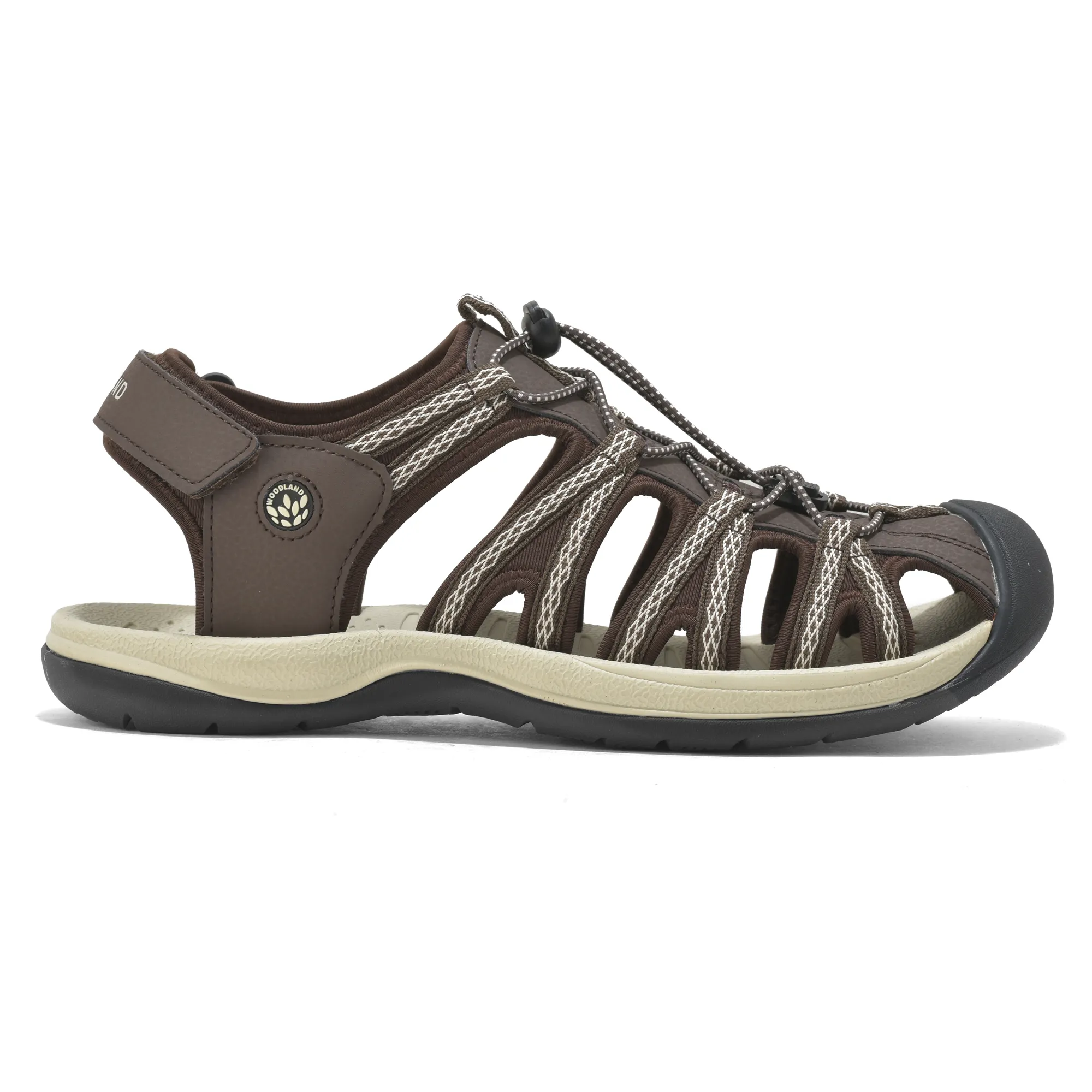 Woodland Brown/Beige Men Sports Sandals - Thumbnail 2