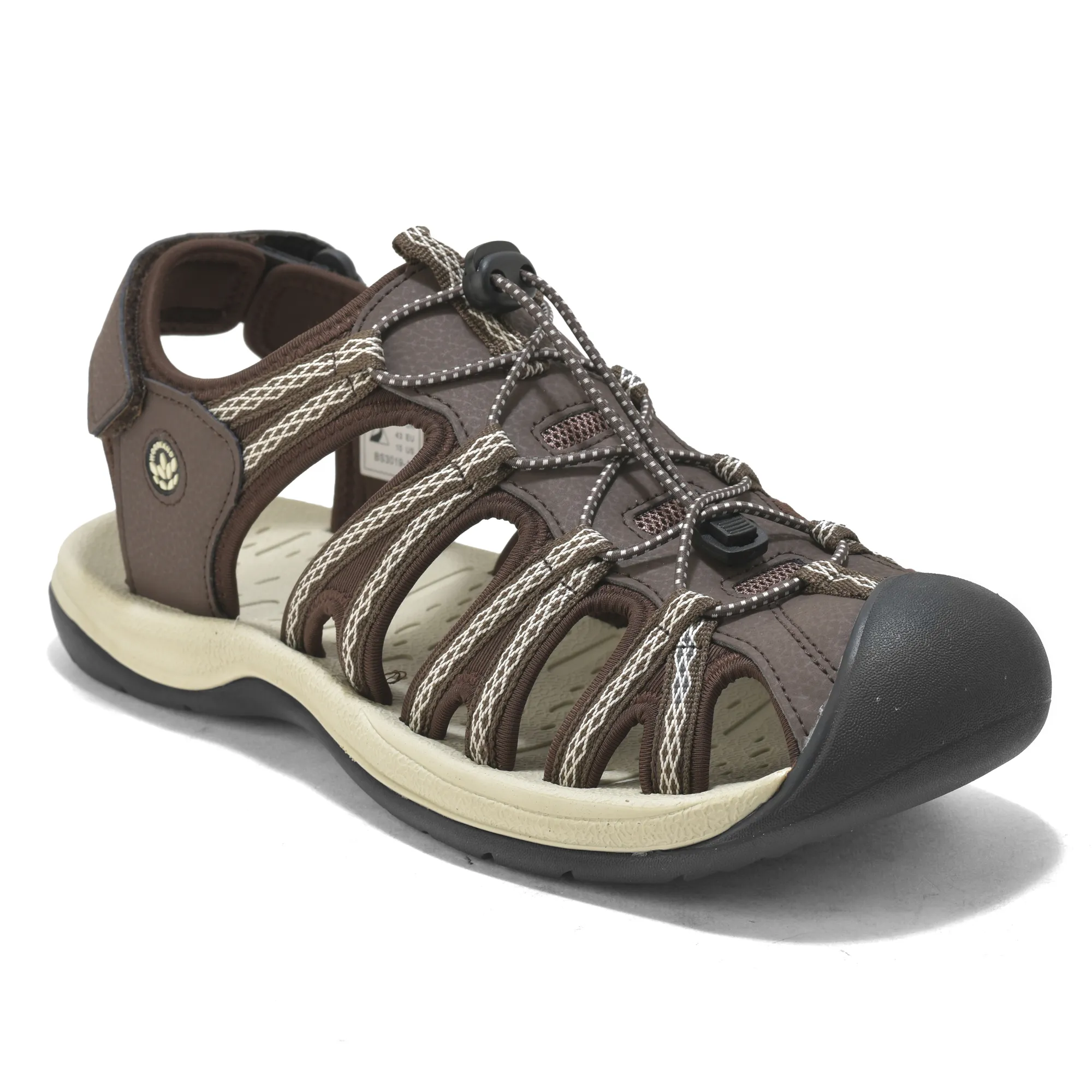 Woodland Brown/Beige Men Sports Sandals - Thumbnail 3