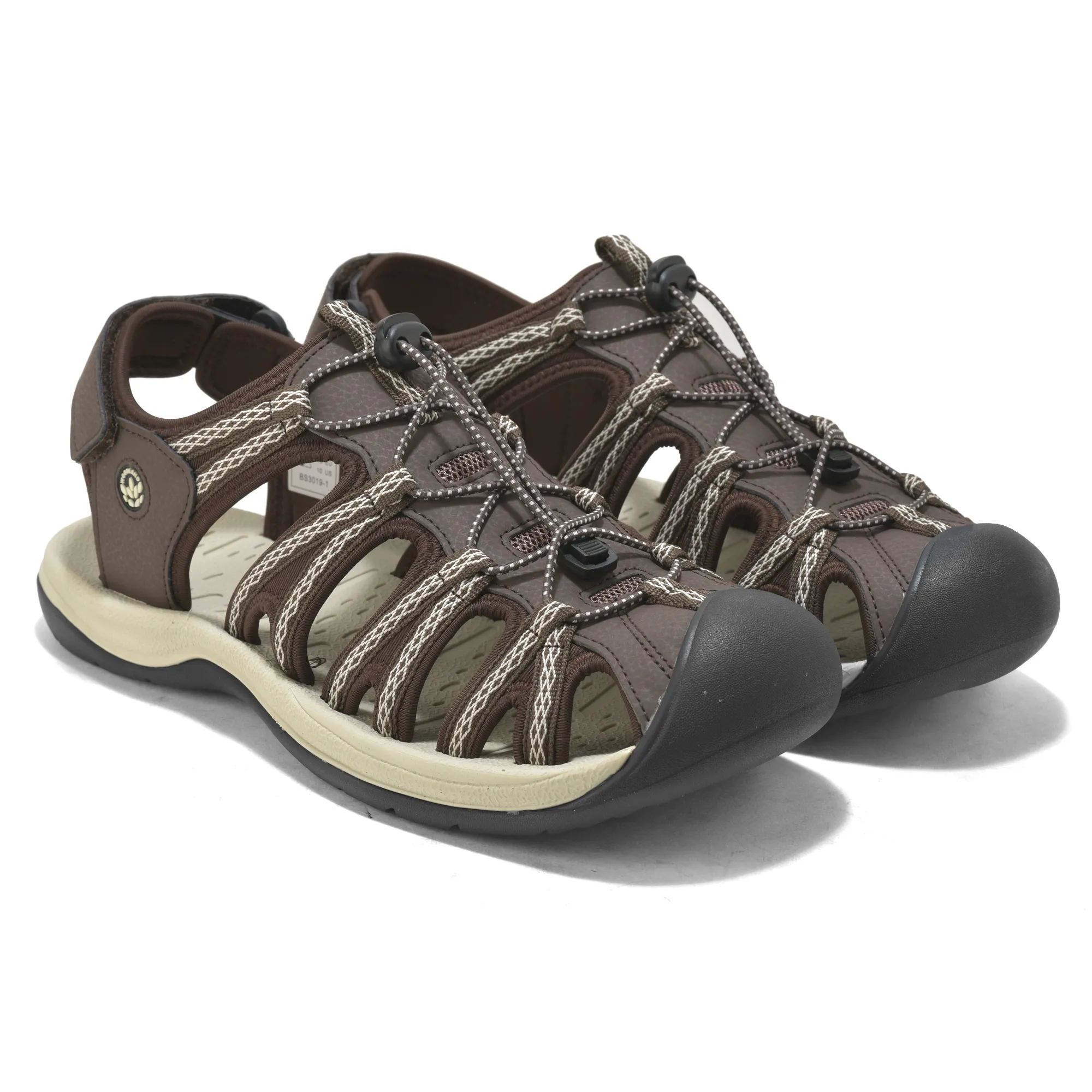 Woodland Brown/Beige Men Sports Sandals - Thumbnail 8