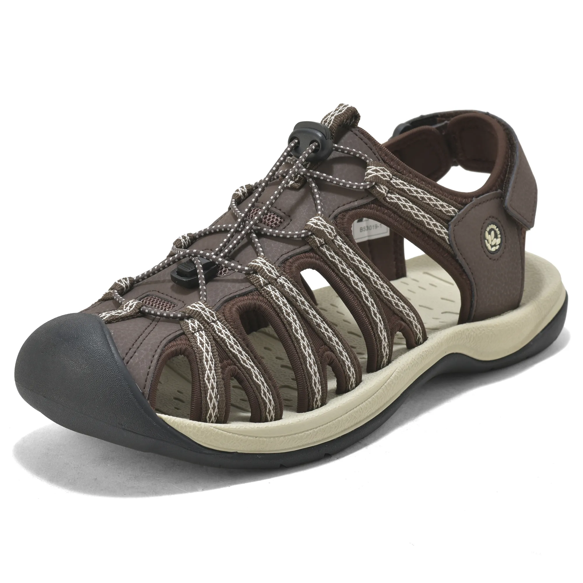 Woodland Brown/Beige Men Sports Sandals - Thumbnail 11