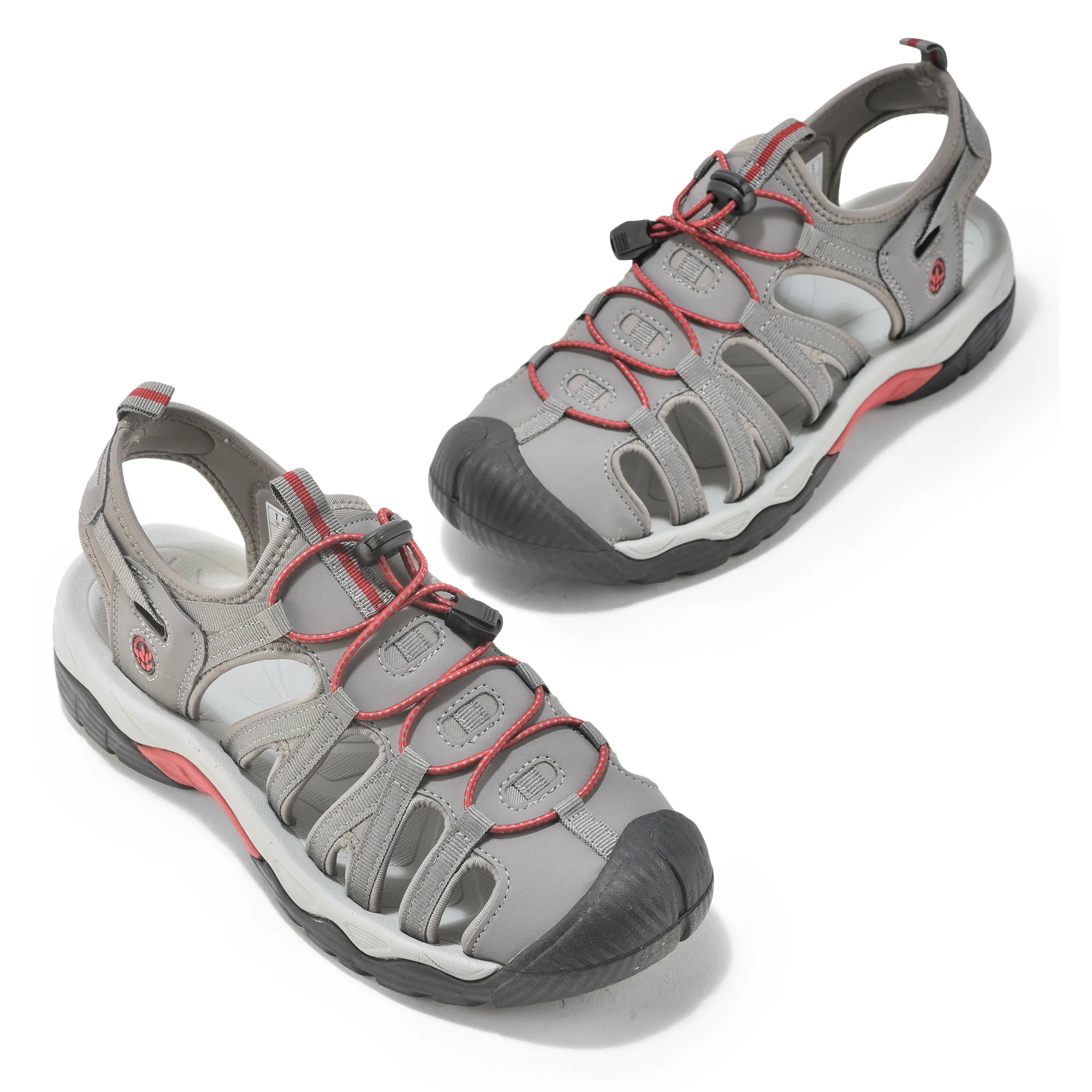 Woodland Dgrey/Red Sports Sandal For Men - Thumbnail 2