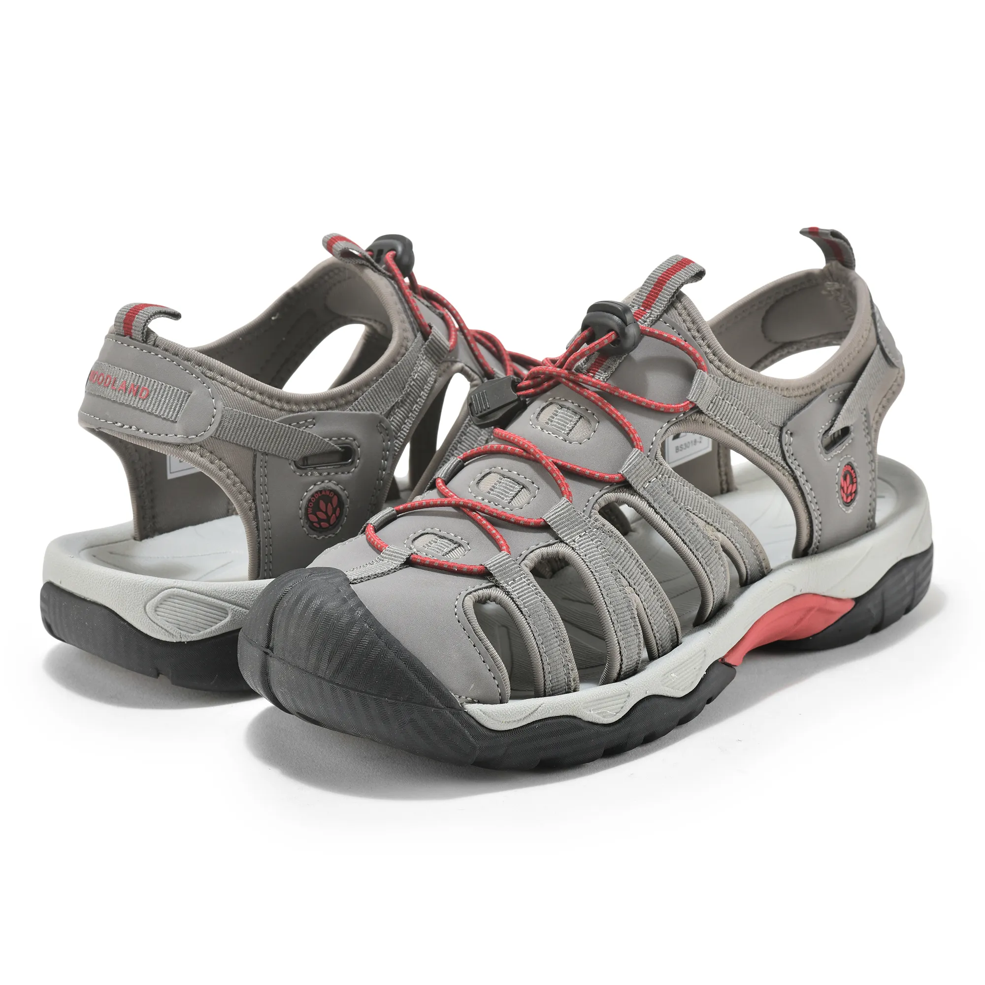 Woodland Dgrey/Red Sports Sandal For Men - Thumbnail 11