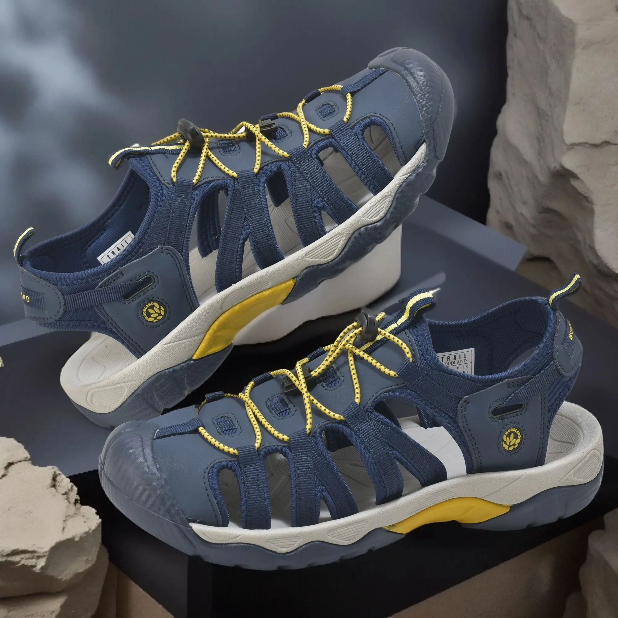 woodland-navy-yellow-sports-sandal-for-men