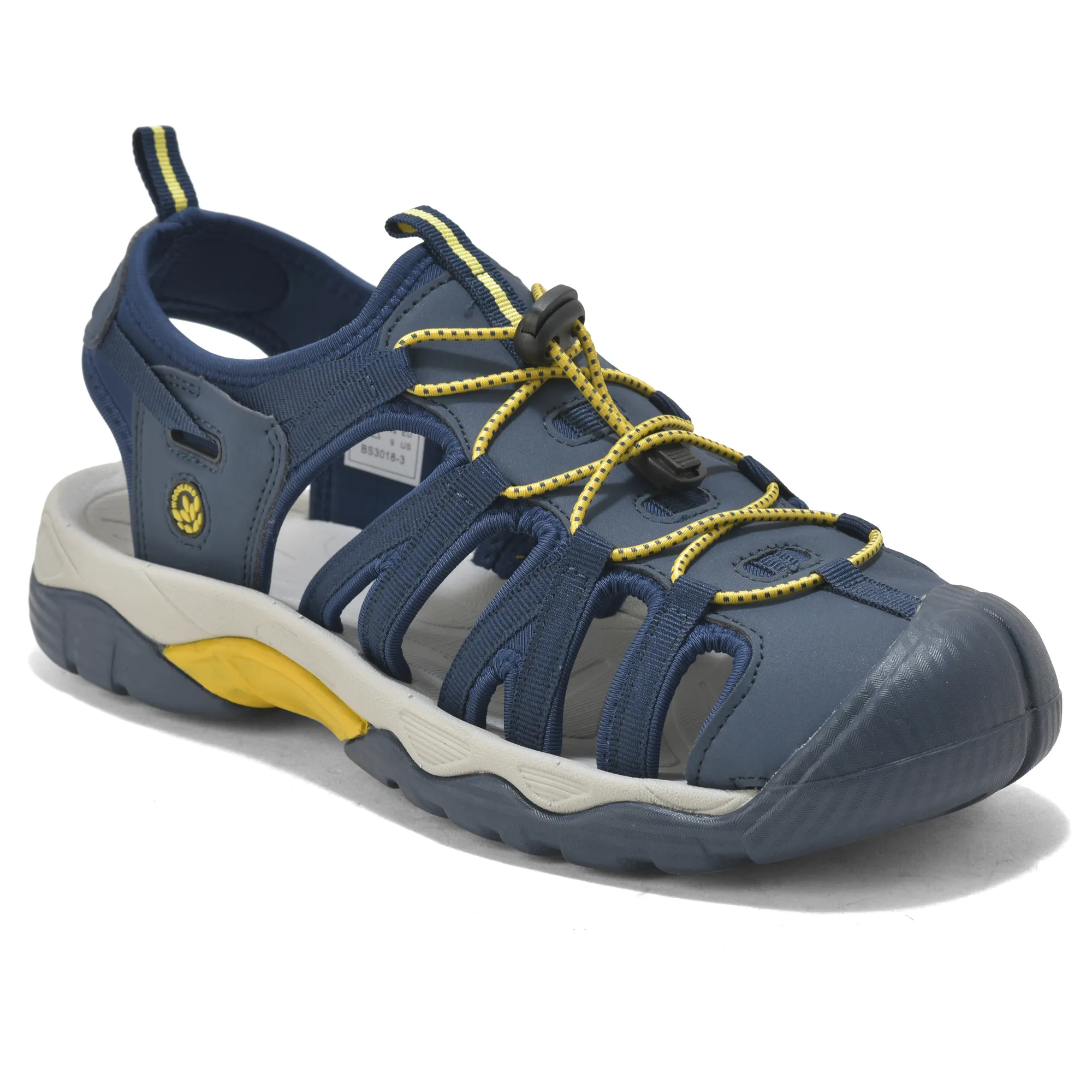 Woodland Navy/Yellow Sports Sandal For Men - Thumbnail 3