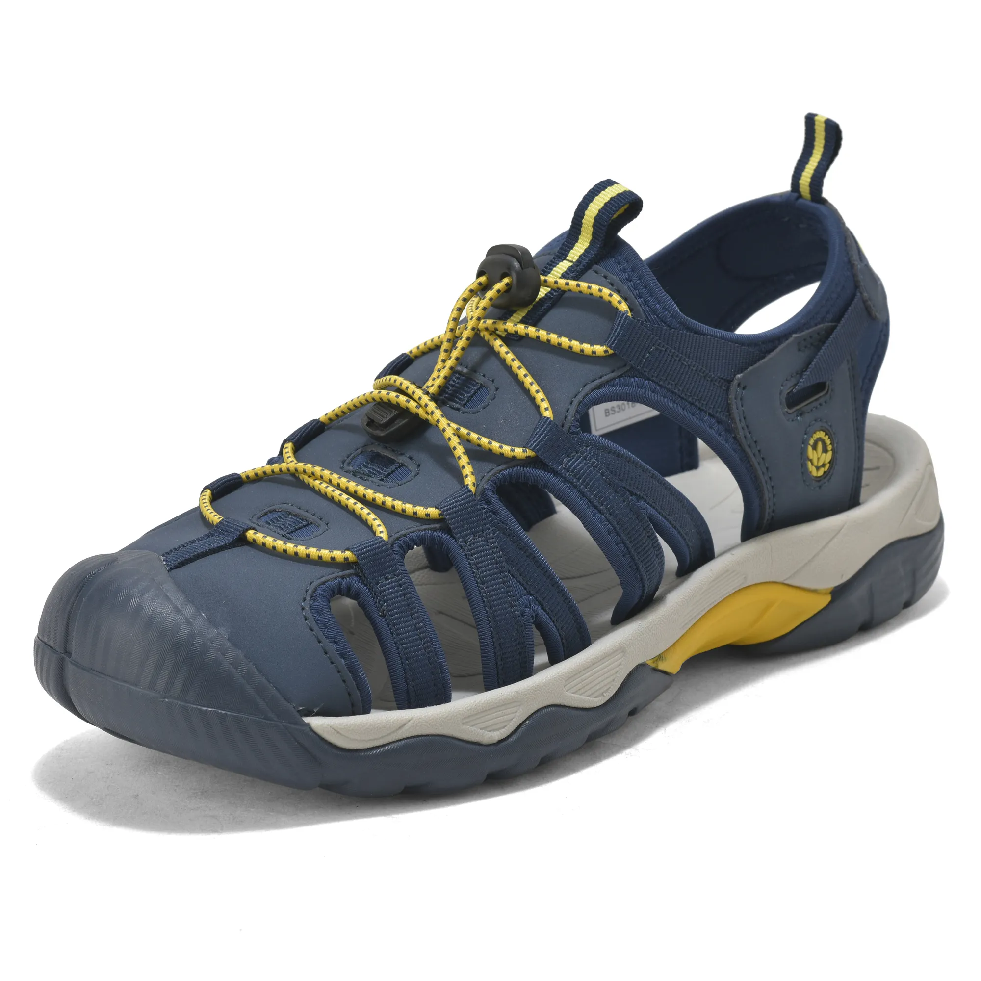 Woodland Navy/Yellow Sports Sandal For Men - Thumbnail 11